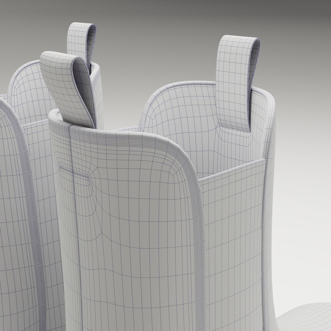 Prada Monolith Leather Boots 3D Model – Low Poly Game Ready Asset, FBX - View 20