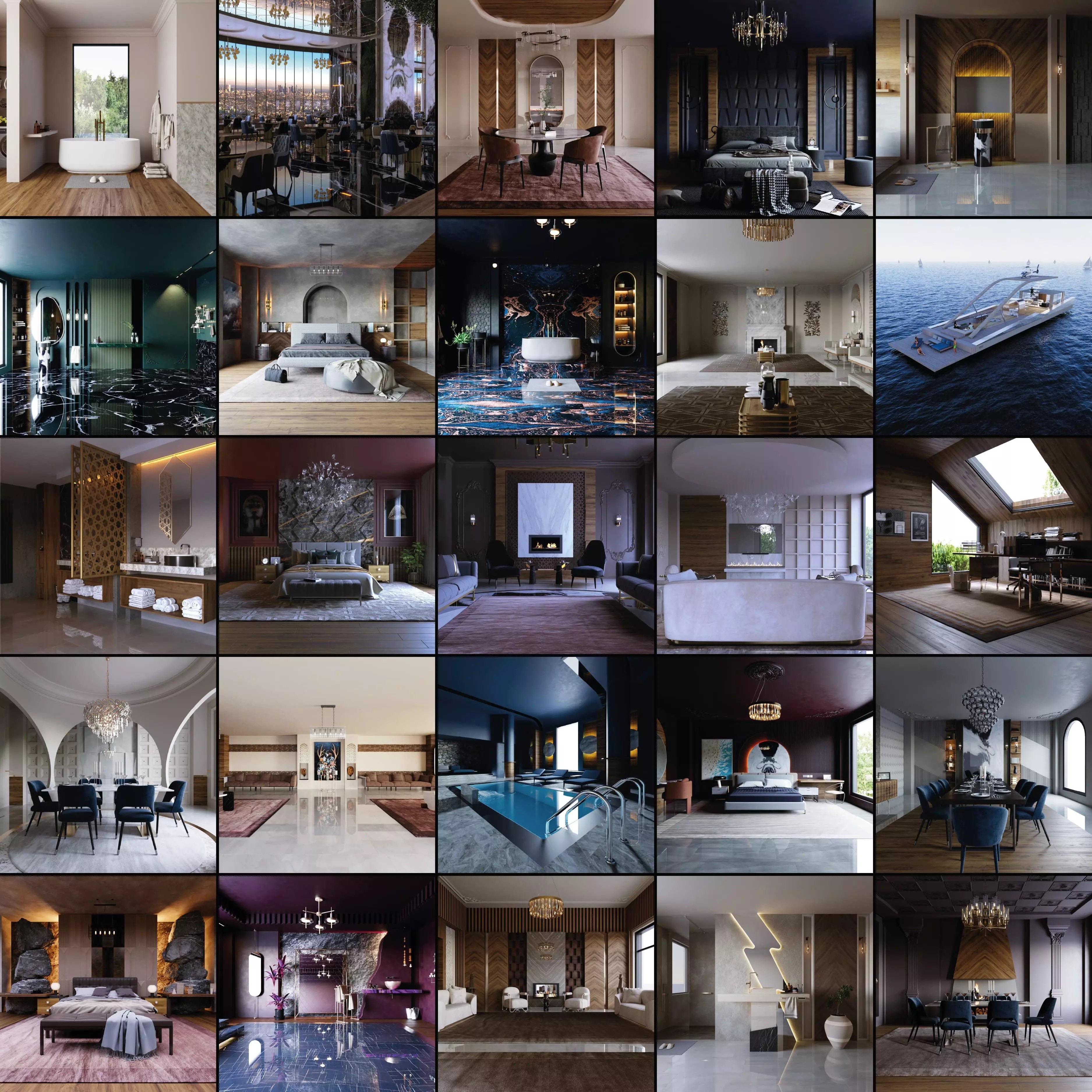 Interior Scenes Design Pack - 3D Model - View 2