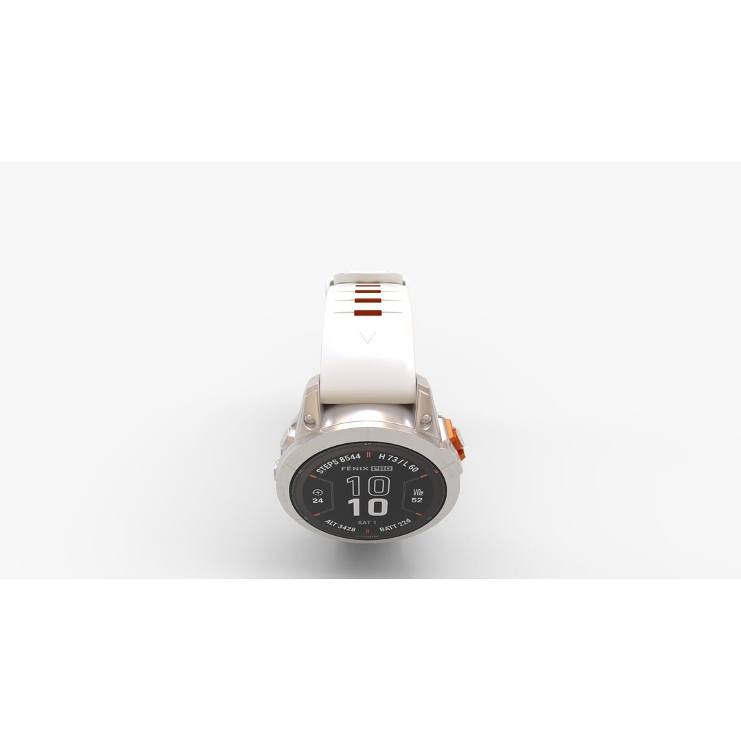 Garmin Fenix Sapphire Solar 3D Model – High-Poly PBR Asset, FBX & OBJ - View 10