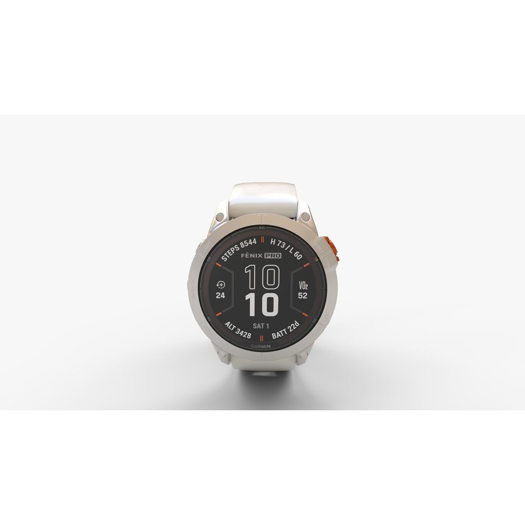 Garmin Fenix Sapphire Solar 3D Model – High-Poly PBR Asset, FBX & OBJ - View 11