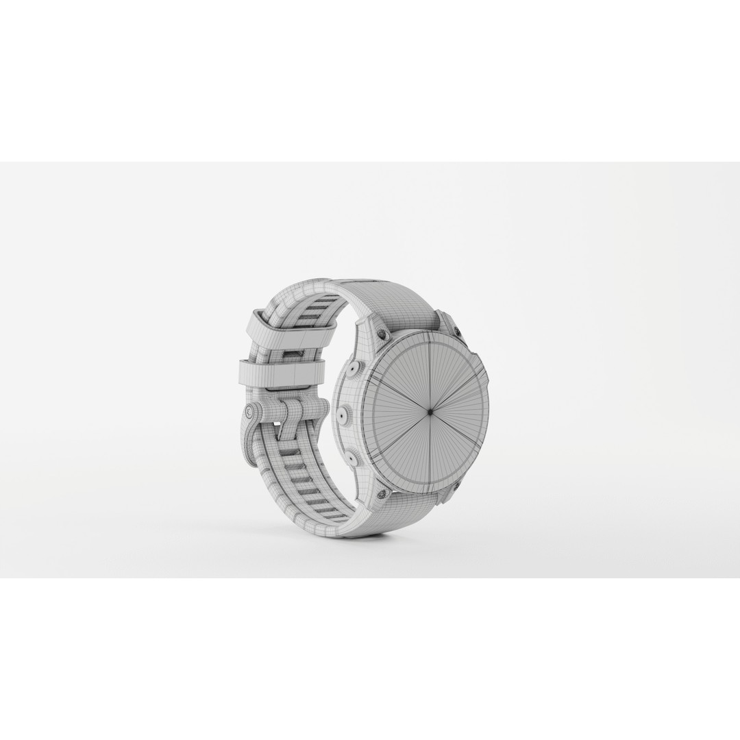 Garmin Fenix Sapphire Solar 3D Model – High-Poly PBR Asset, FBX & OBJ - View 13