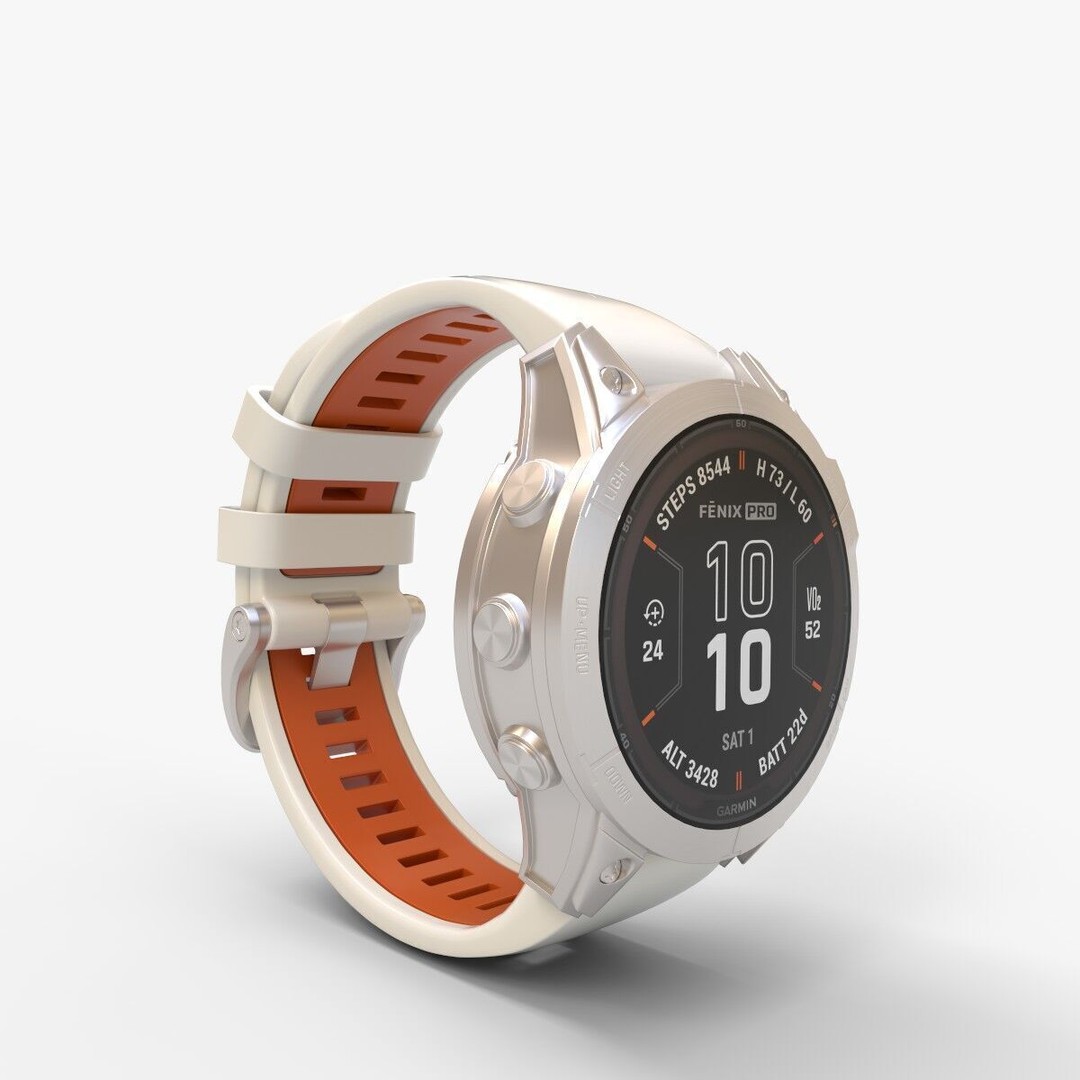 Garmin Fenix Sapphire Solar 3D Model – High-Poly PBR Asset, FBX & OBJ - View 14