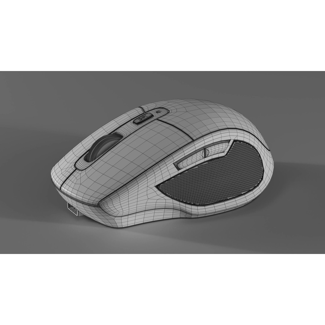 Modern Wireless Mouse 3D Model – Photorealistic PBR Asset, FBX, OBJ - View 20