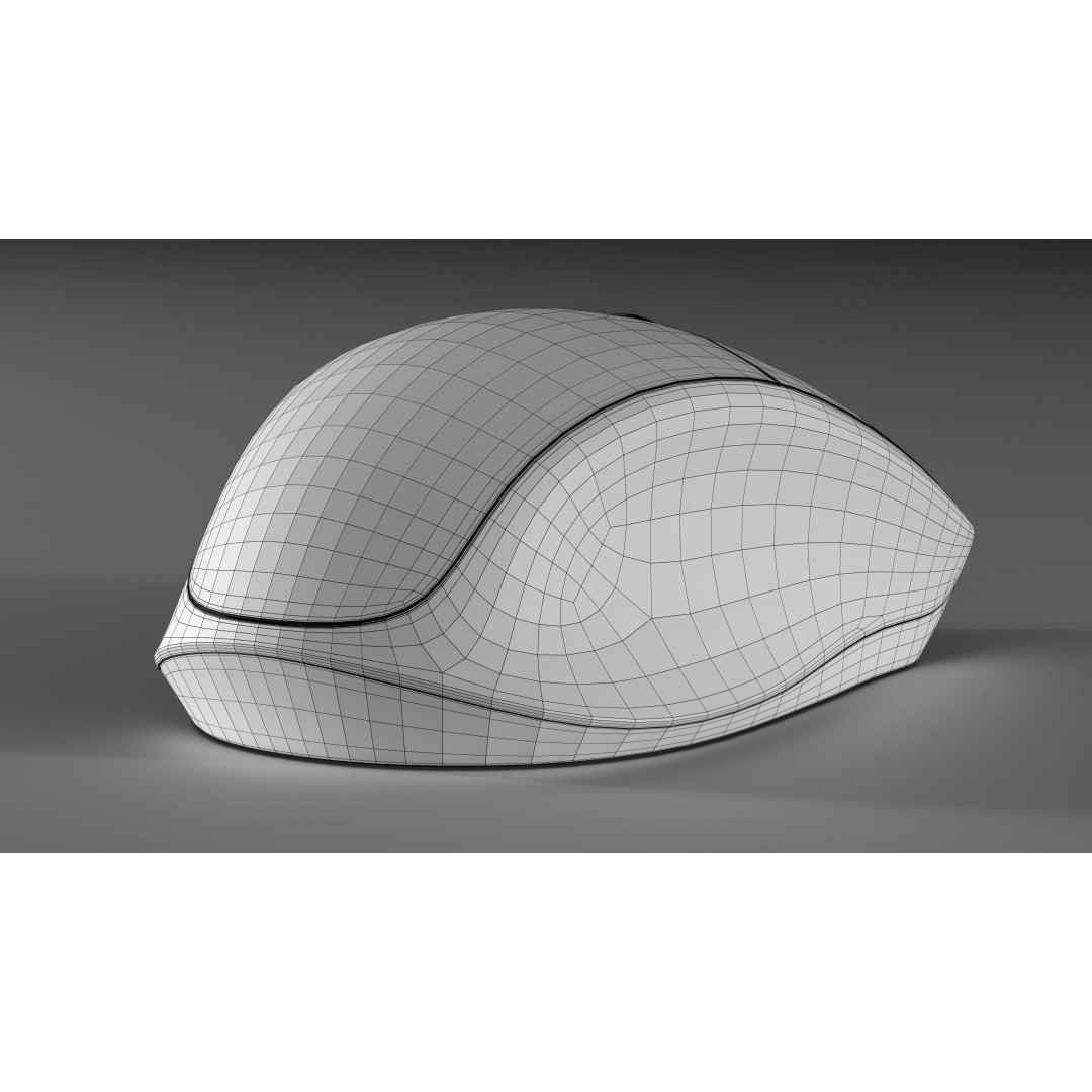 Modern Wireless Mouse 3D Model – Photorealistic PBR Asset, FBX, OBJ - View 21