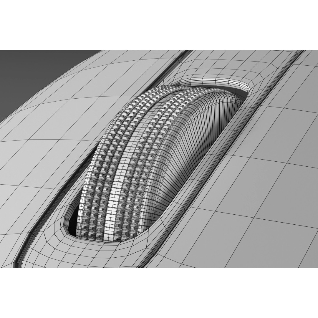Modern Wireless Mouse 3D Model – Photorealistic PBR Asset, FBX, OBJ - View 24