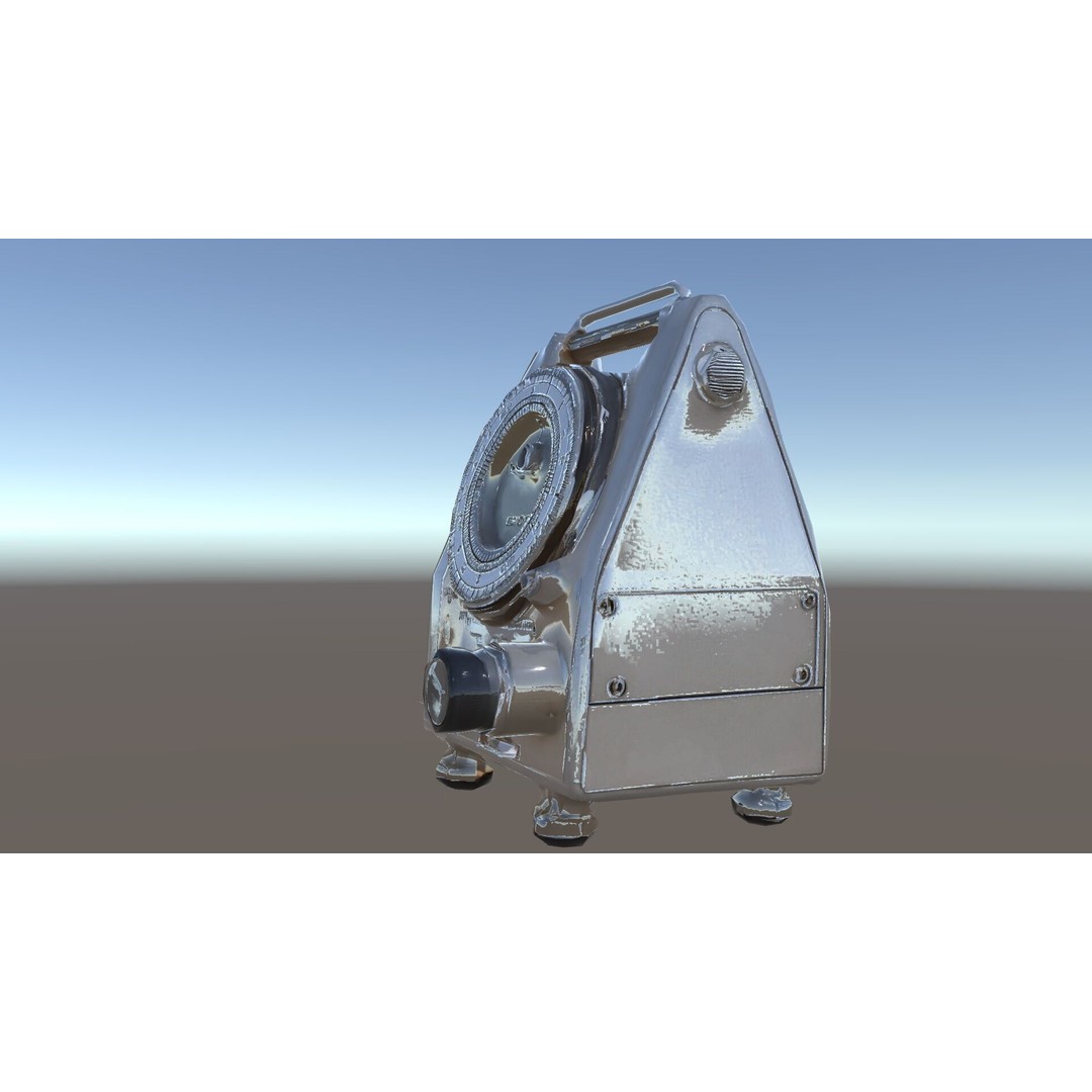 Retro Analog Tachometer 3D Model – Low Poly PBR Game Asset, FBX - View 31