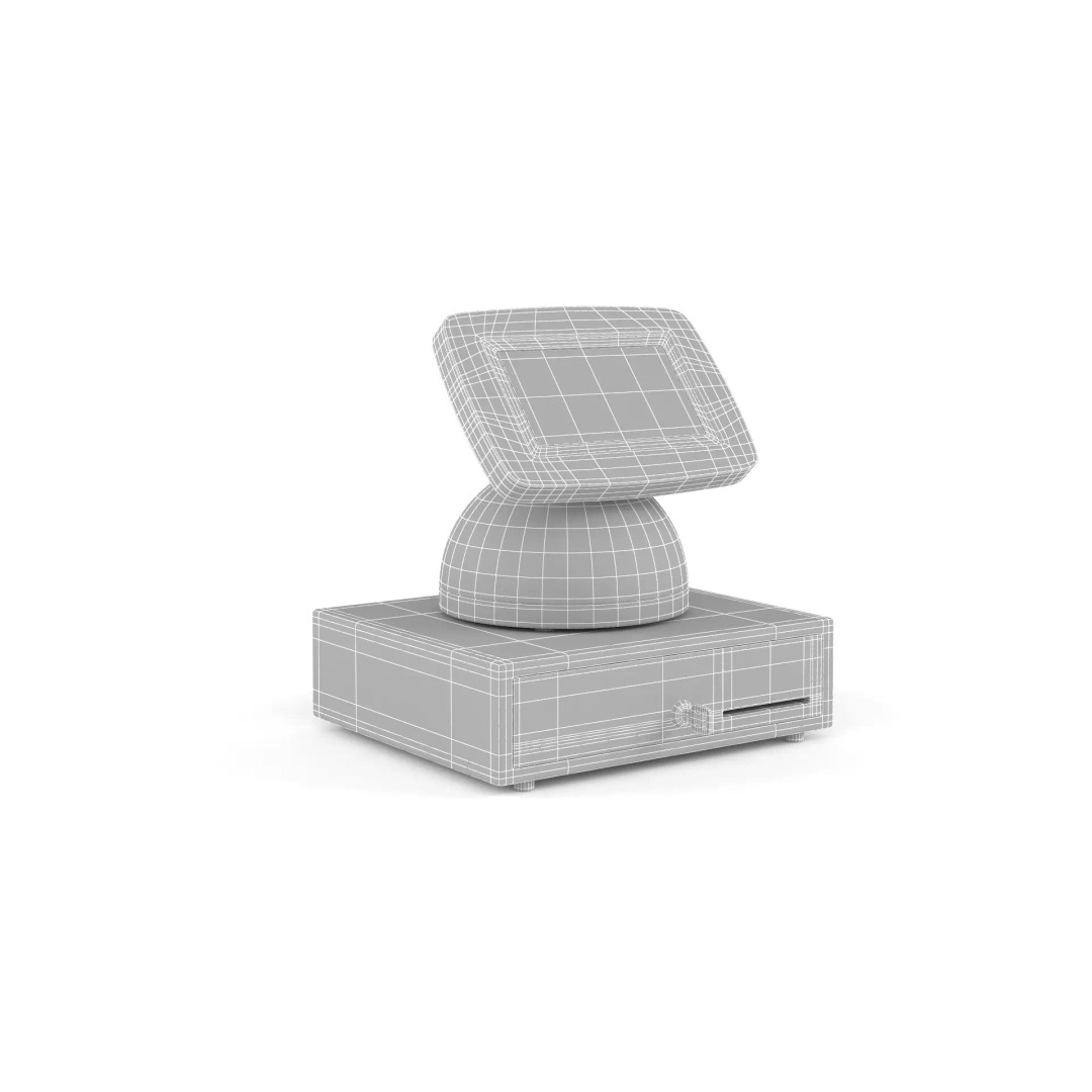 Kiosk Tablet 3D Model – High Poly PBR Asset for Visualization