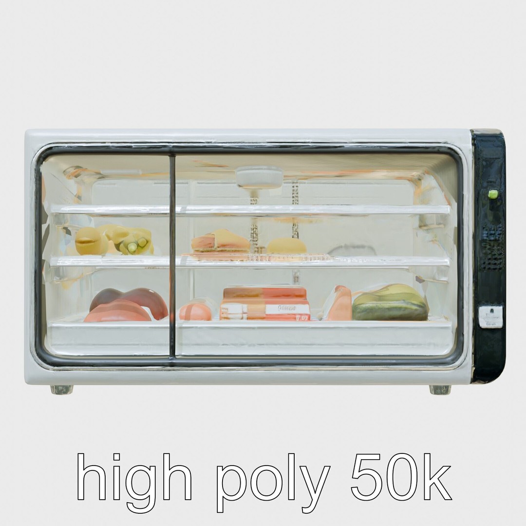 Bionic Refrigerator 3D Model – Low Poly PBR Game Asset, FBX - View 16