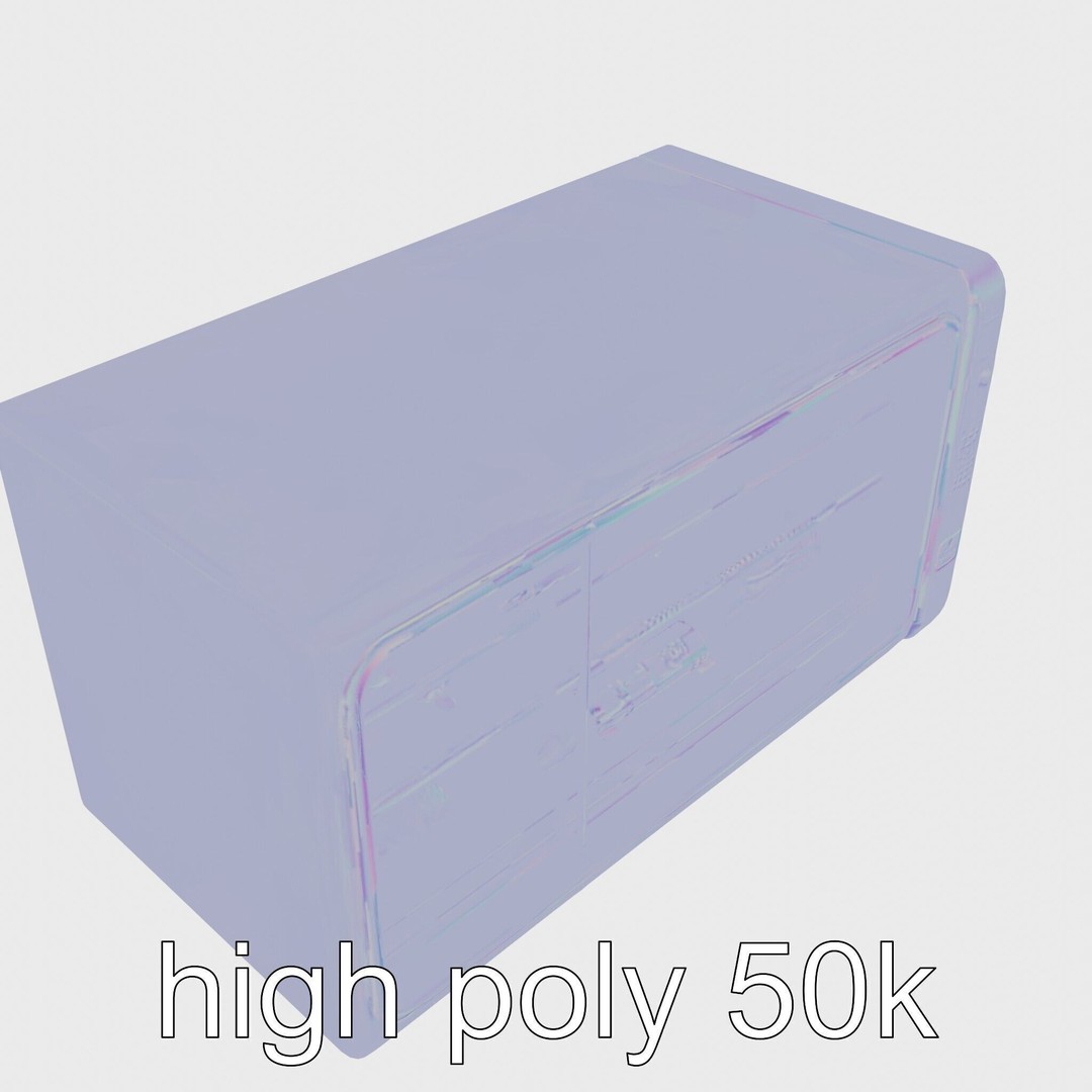 Bionic Refrigerator 3D Model – Low Poly PBR Game Asset, FBX - View 18