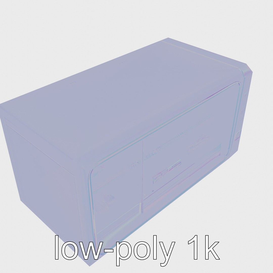 Bionic Refrigerator 3D Model – Low Poly PBR Game Asset, FBX - View 22
