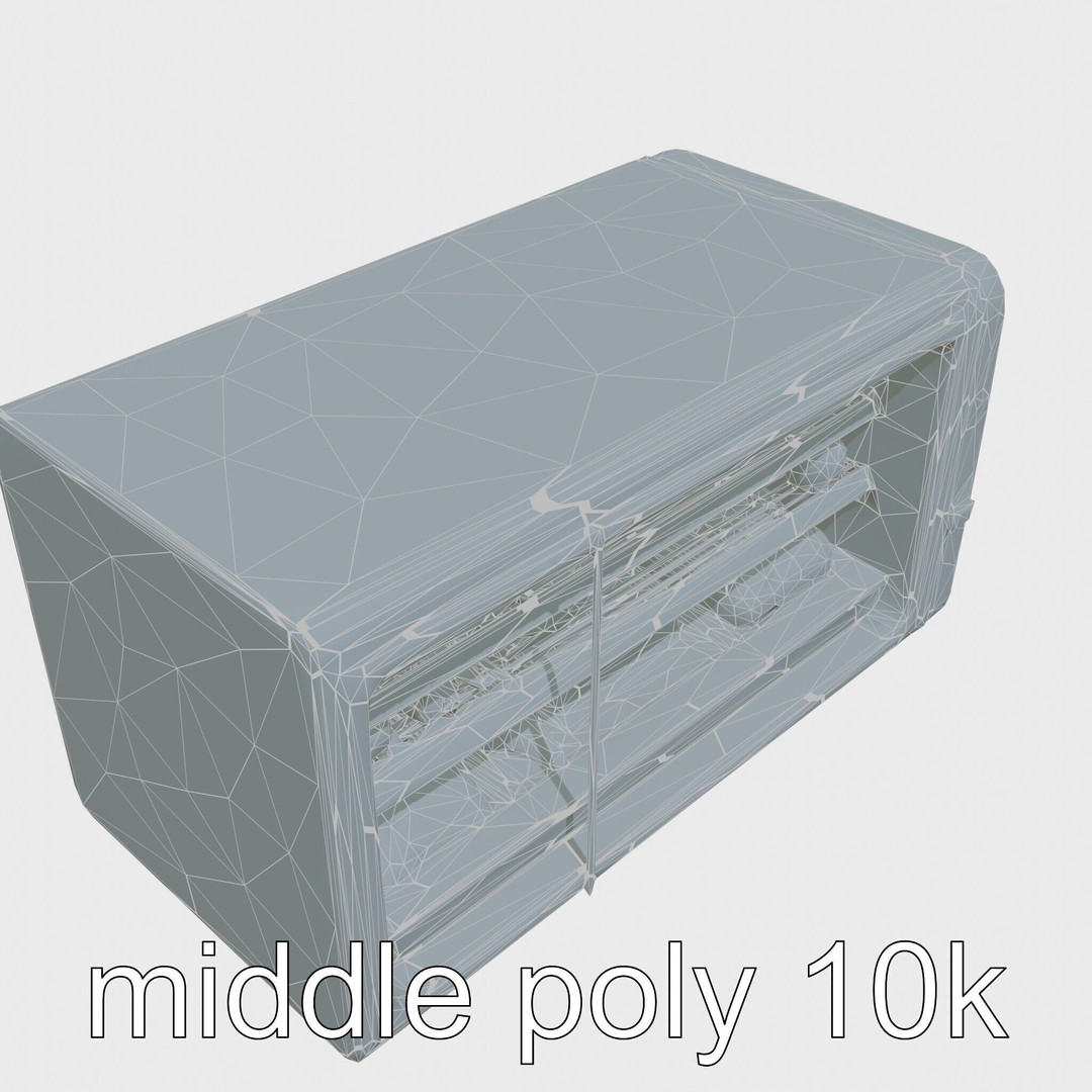 Bionic Refrigerator 3D Model – Low Poly PBR Game Asset, FBX - View 28