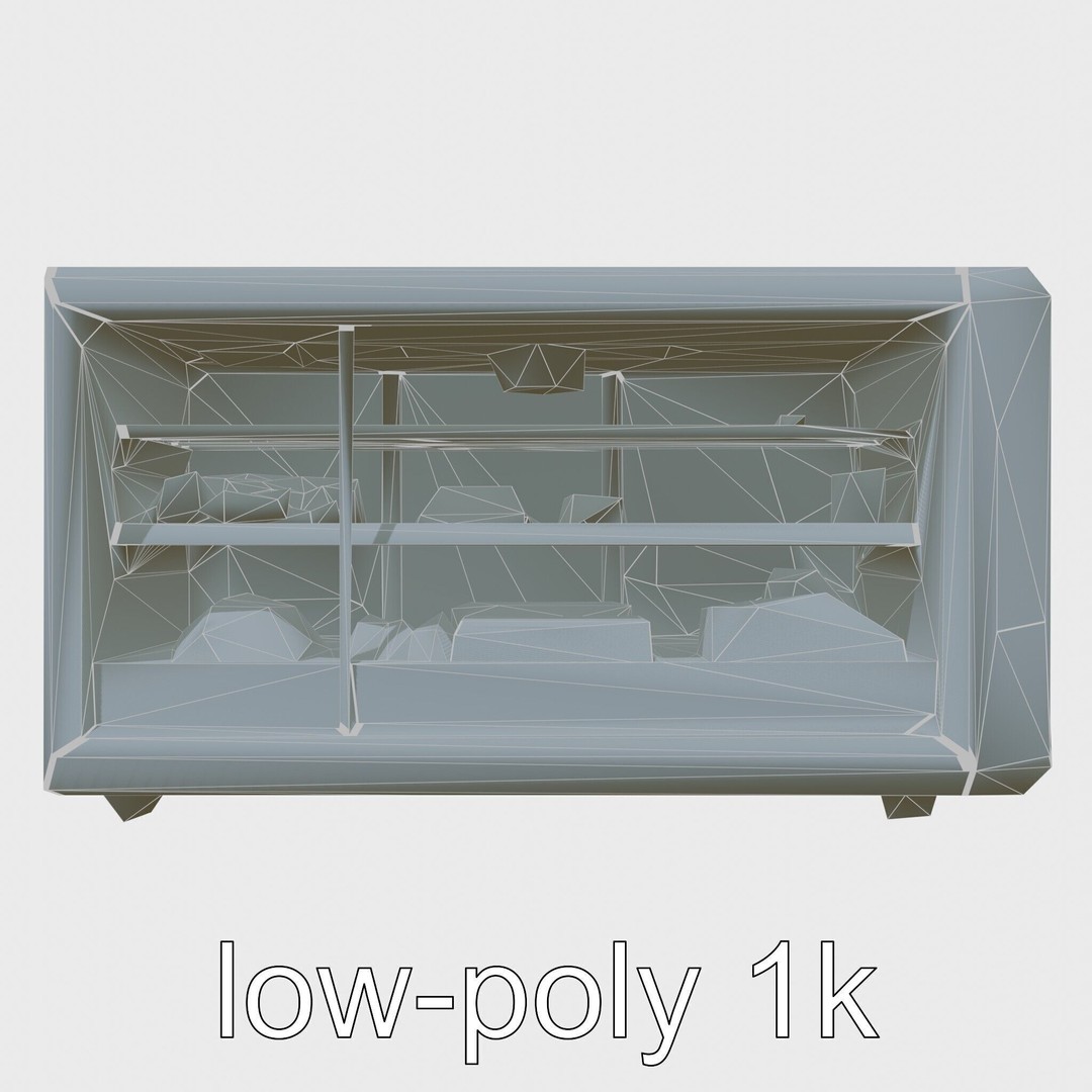 Bionic Refrigerator 3D Model – Low Poly PBR Game Asset, FBX - View 30