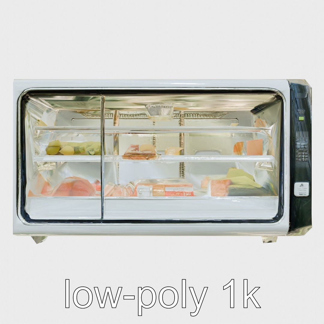 Bionic Refrigerator 3D Model – Low Poly PBR Game Asset, FBX - View 31