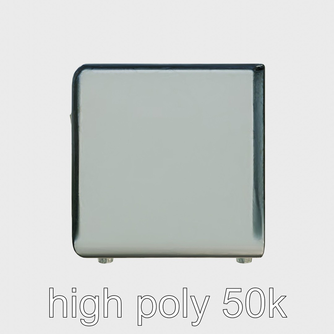 Bionic Refrigerator 3D Model – Low Poly PBR Game Asset, FBX - View 4