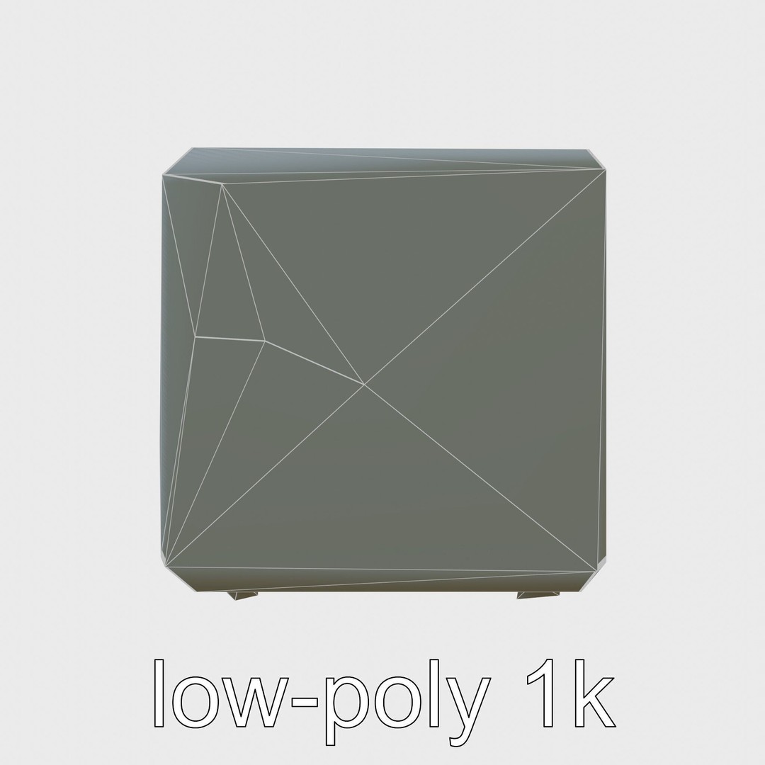 Bionic Refrigerator 3D Model – Low Poly PBR Game Asset, FBX - View 6