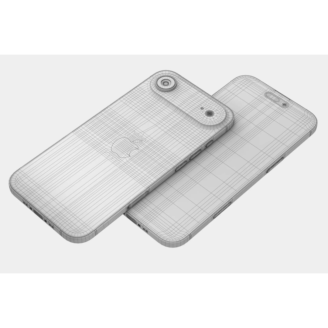 Apple iPhone 17 Air v2 3D Model – Realistic PBR Asset, FBX, OBJ - View 13