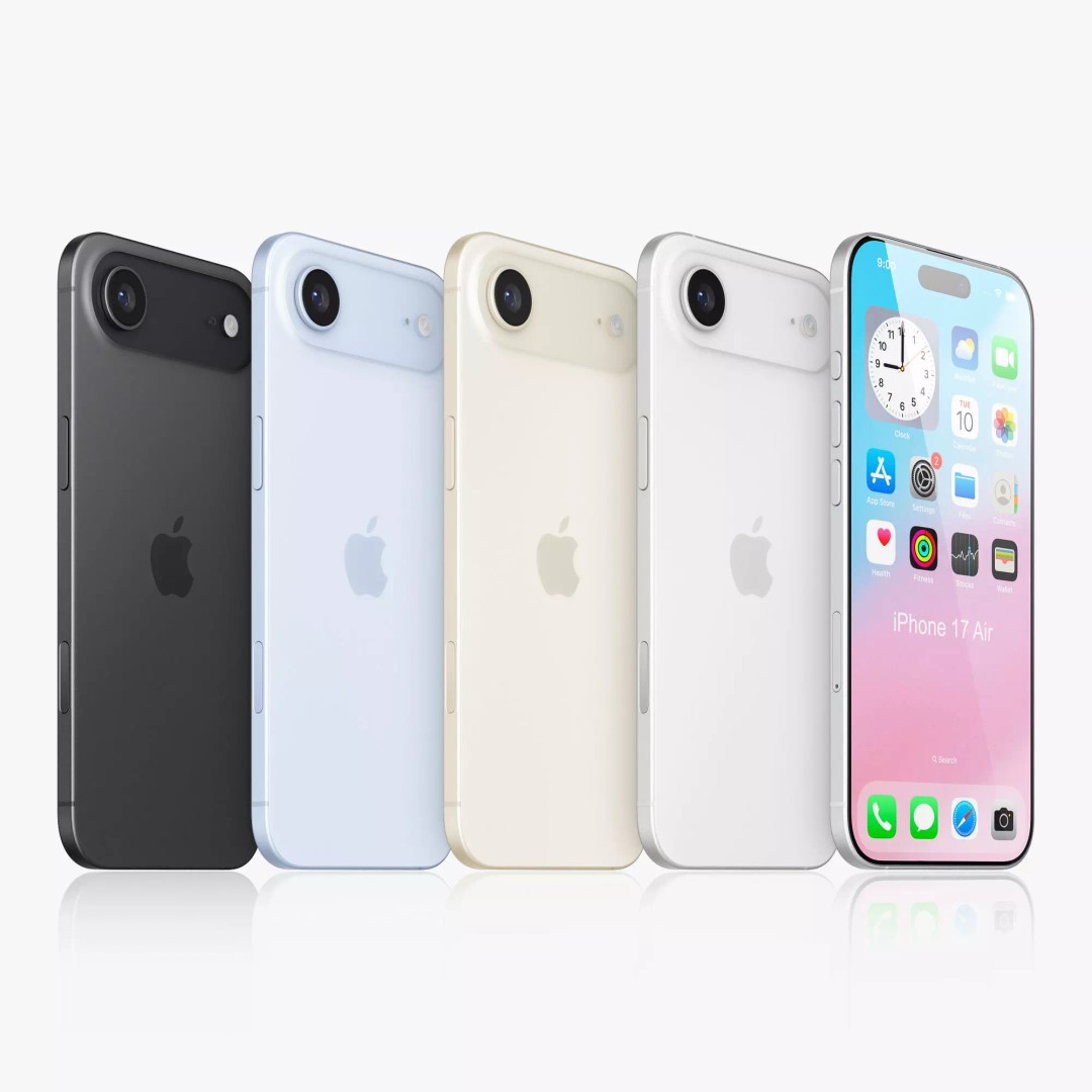 Apple iPhone 17 Air v2 3D Model – Realistic PBR Asset, FBX, OBJ - View 3
