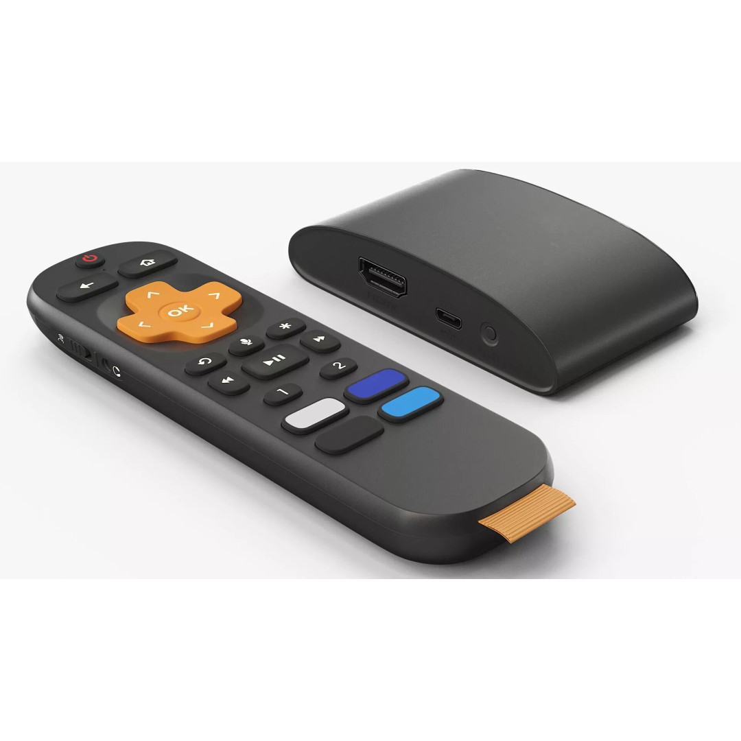 Streaming Device 3D Model – High Poly Digital Media Player with Remote - View 2