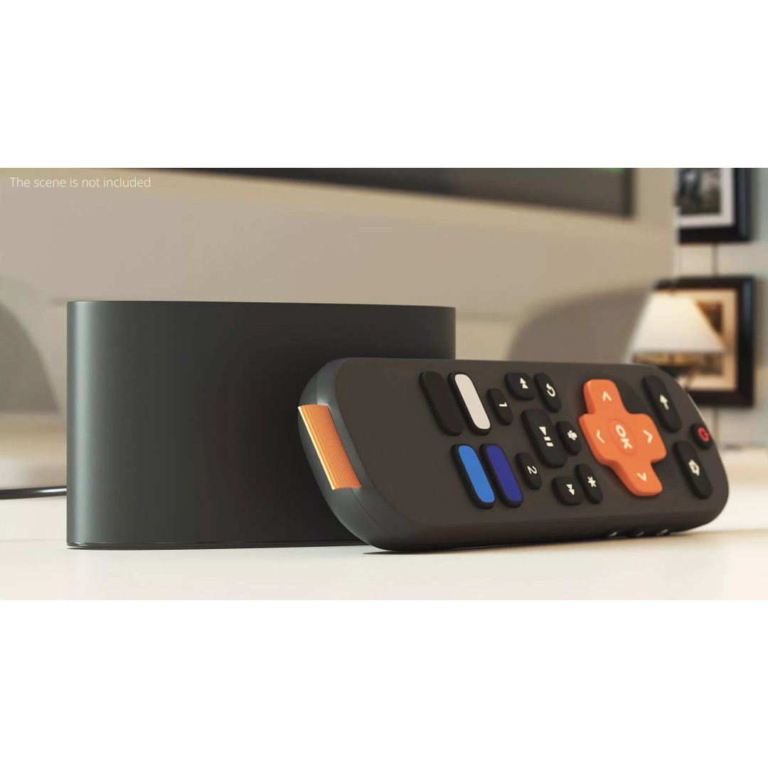 Streaming Device 3D Model – High Poly Digital Media Player with Remote - View 3