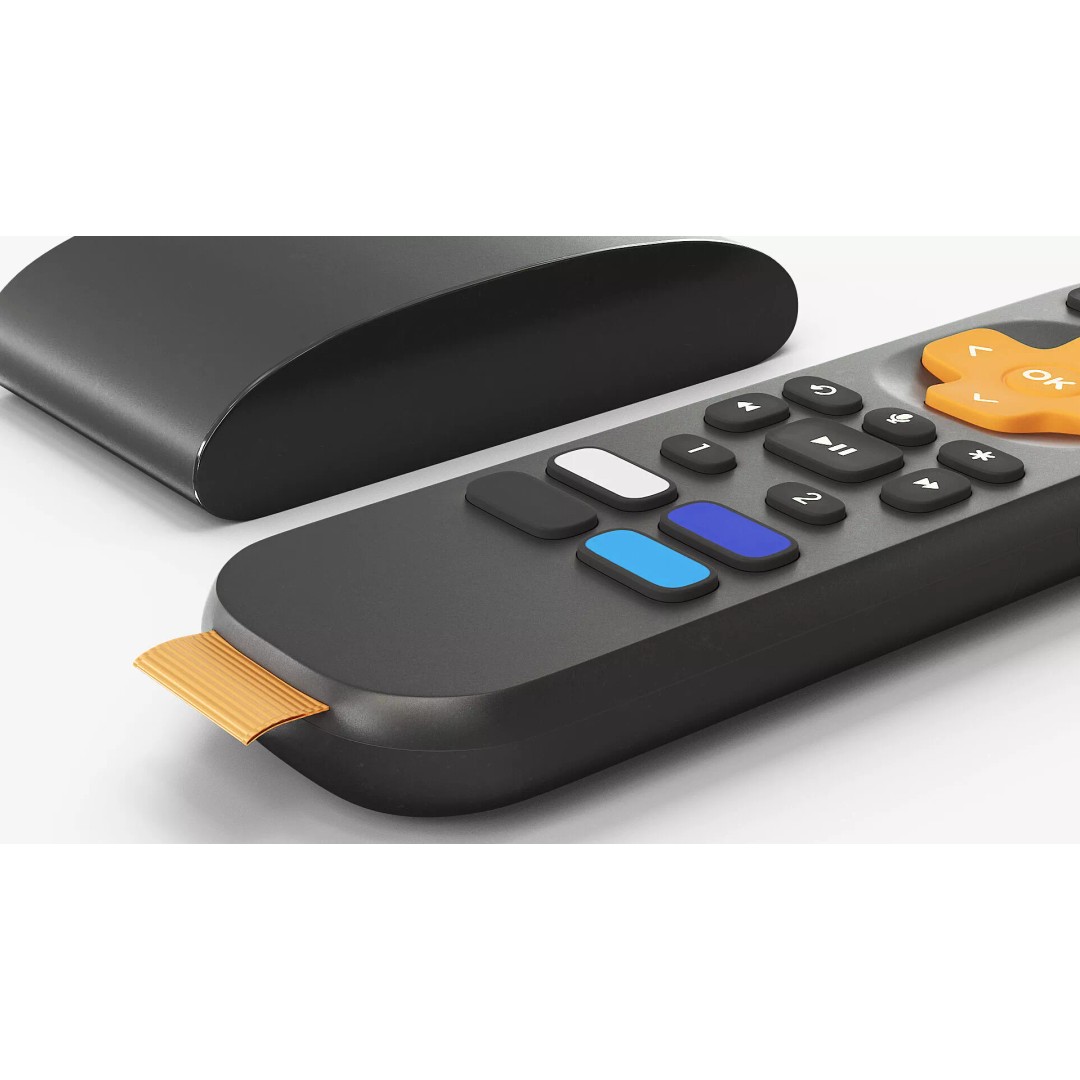 Streaming Device 3D Model – High Poly Digital Media Player with Remote - View 6