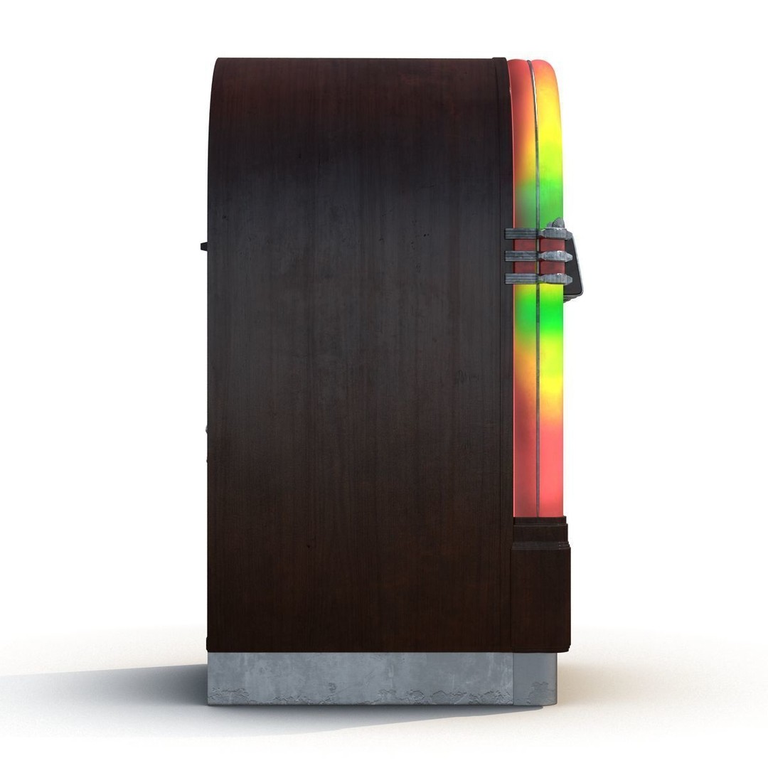 Jukebox 3D Model – Vintage Retro Music Player with PBR Textures - View 12