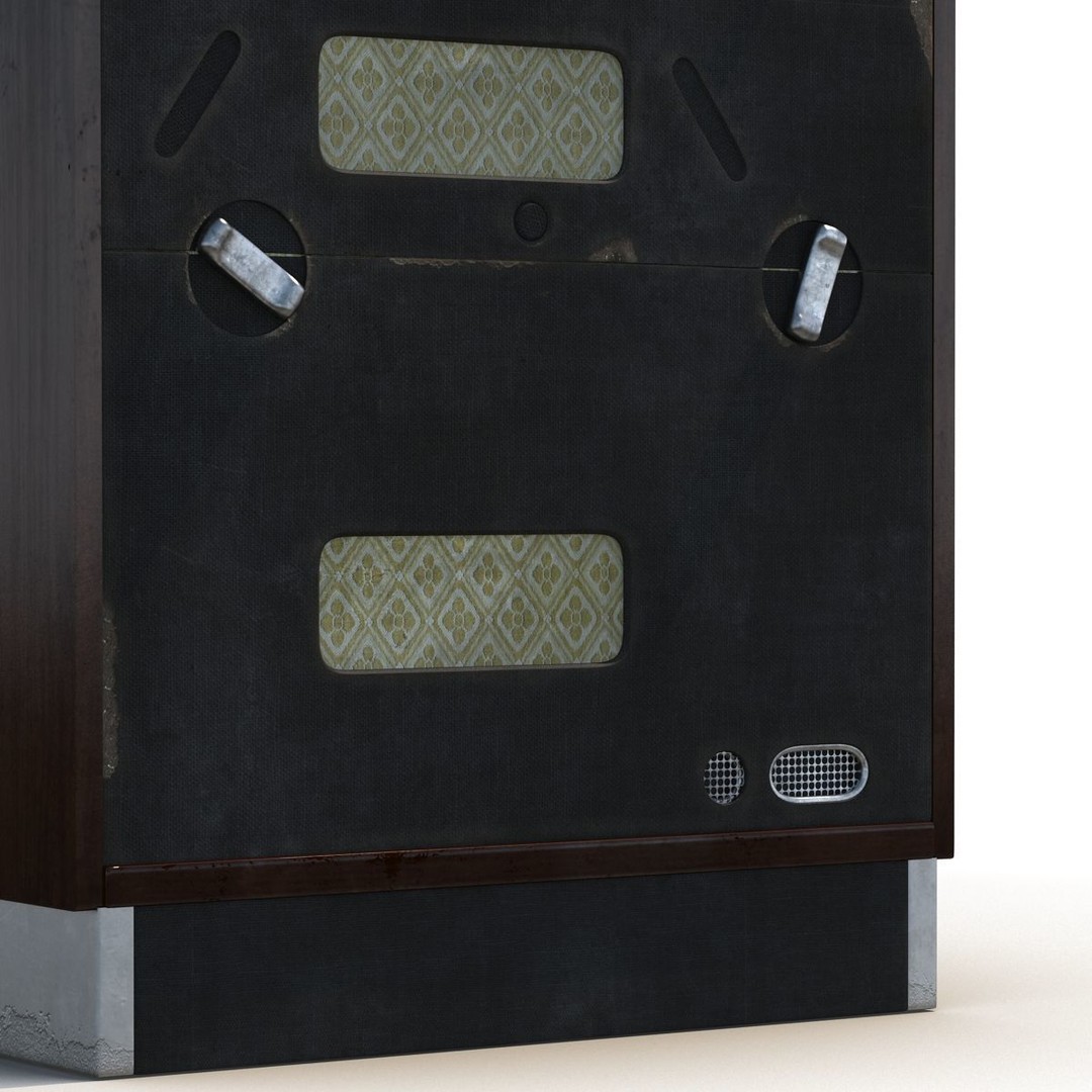Jukebox 3D Model – Vintage Retro Music Player with PBR Textures - View 15