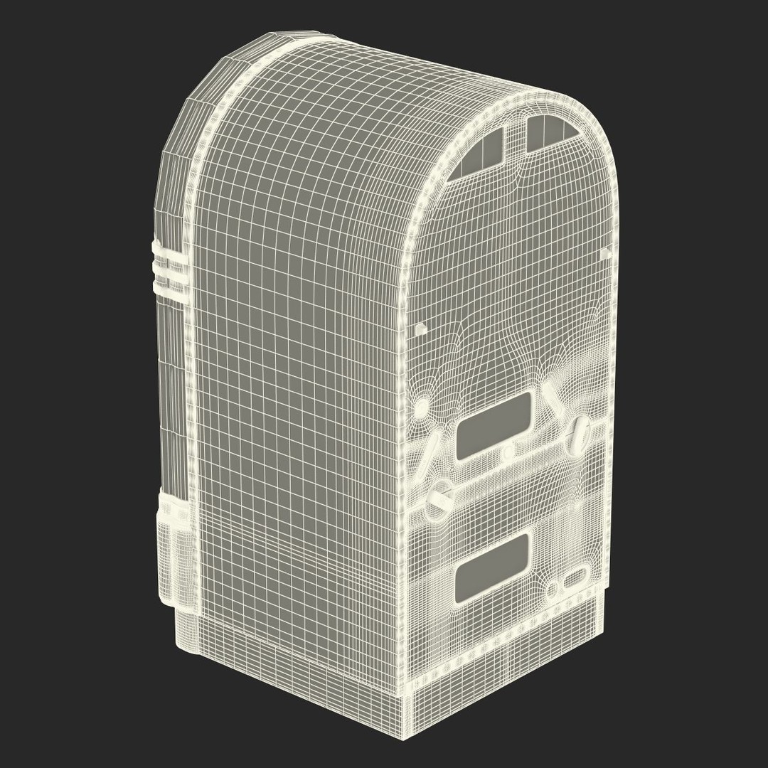 Jukebox 3D Model – Vintage Retro Music Player with PBR Textures - View 32