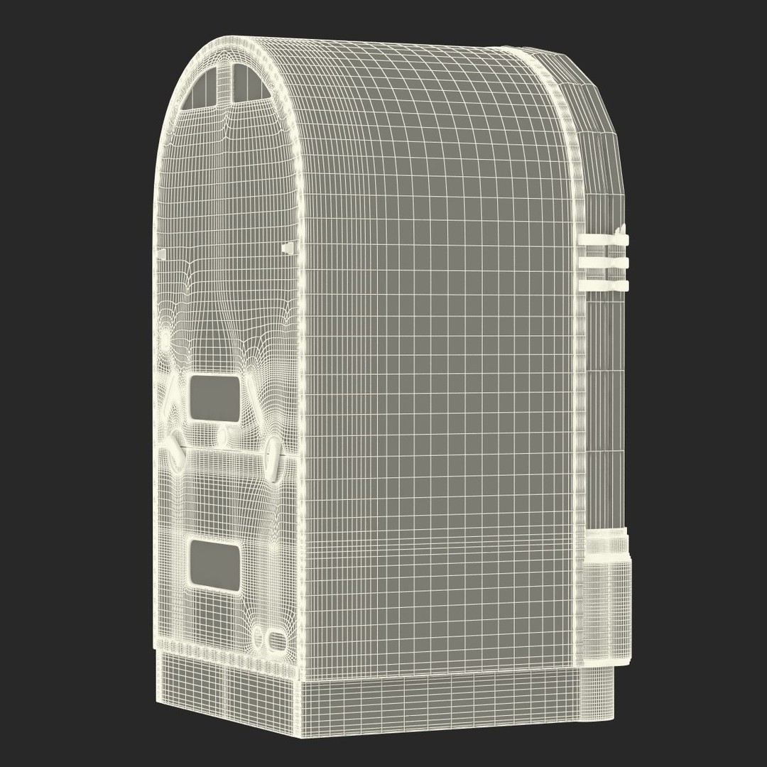 Jukebox 3D Model – Vintage Retro Music Player with PBR Textures - View 34