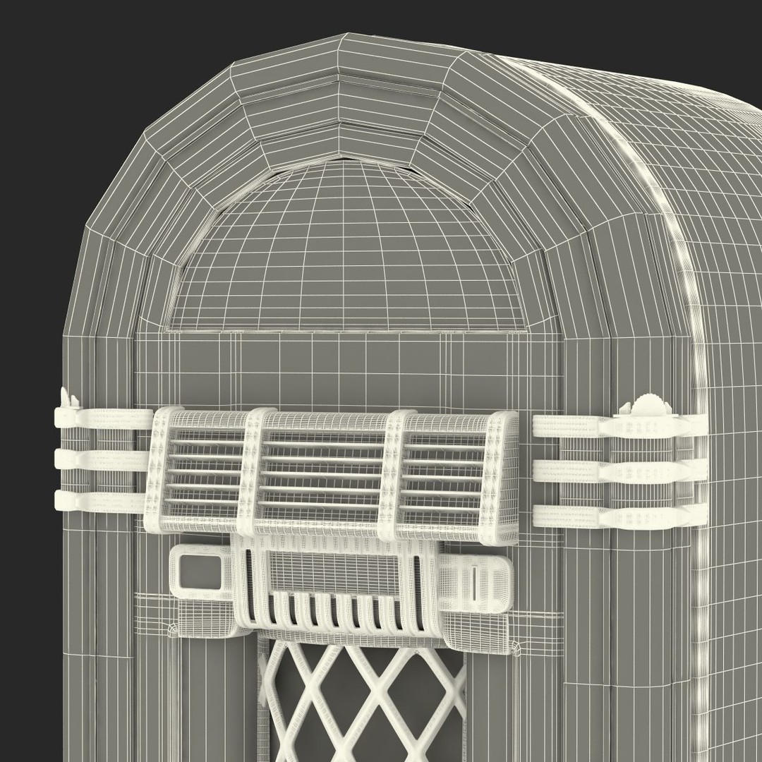 Jukebox 3D Model – Vintage Retro Music Player with PBR Textures - View 37
