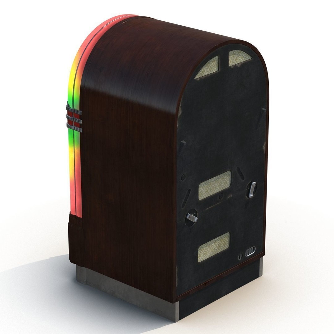 Jukebox 3D Model – Vintage Retro Music Player with PBR Textures - View 7