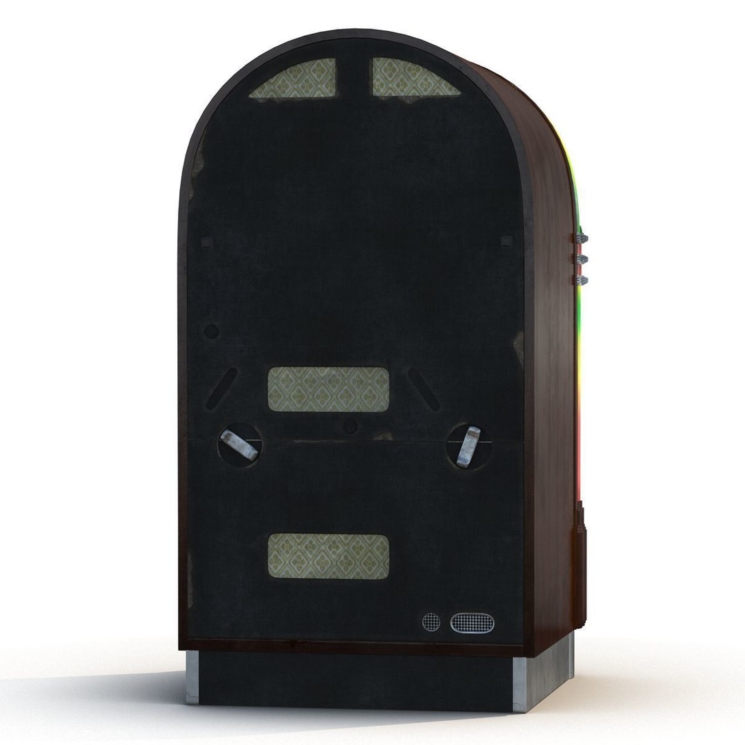 Jukebox 3D Model – Vintage Retro Music Player with PBR Textures - View 8