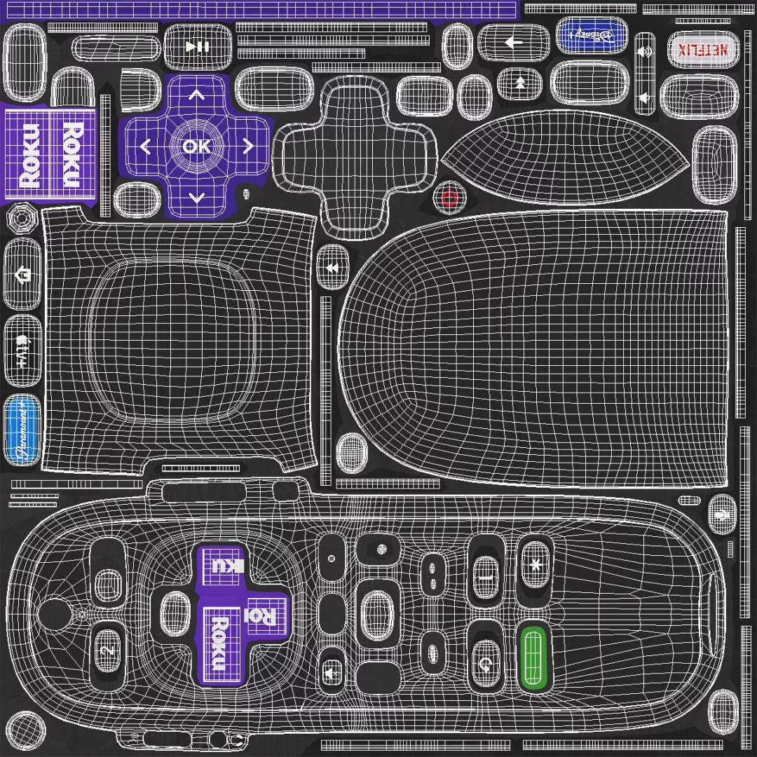 Roku Express 4K Media Device 3D Model – PBR Textured, FBX - View 12