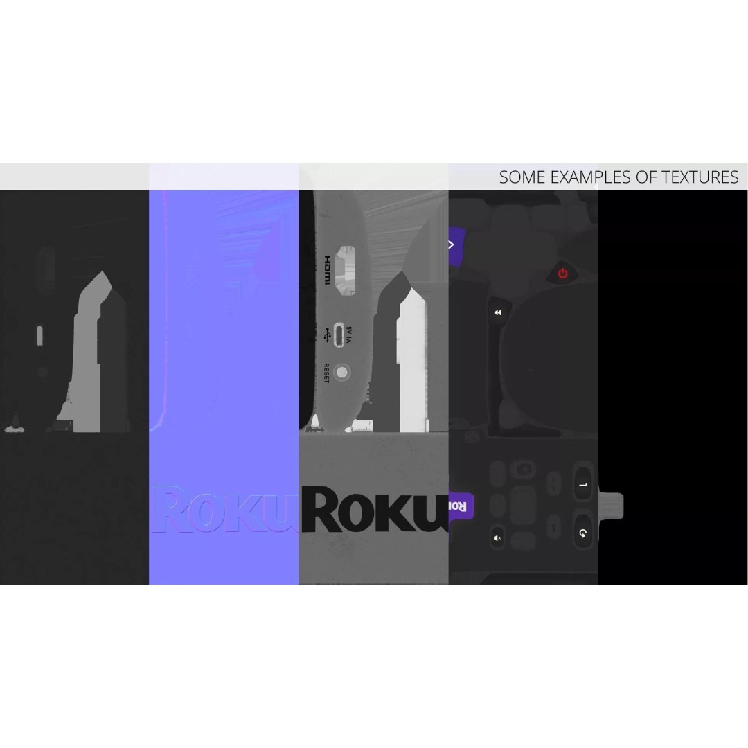 Roku Express 4K Media Device 3D Model – PBR Textured, FBX - View 13