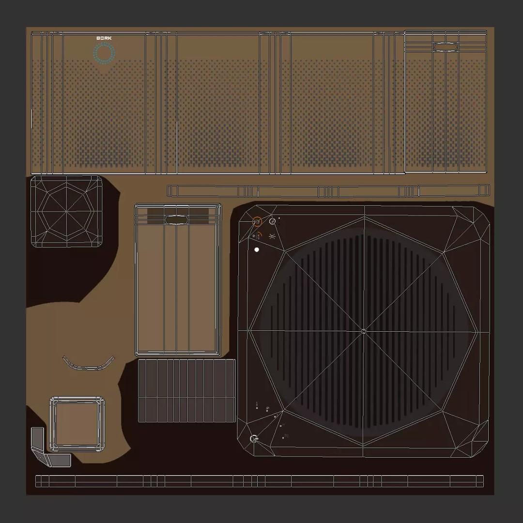 Air Cleaner 3D Model – Low Poly PBR Game Asset, Blender & FBX