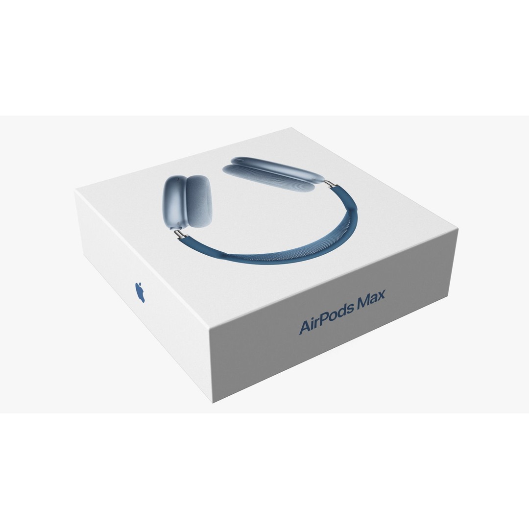 Box AirPods Max 3D Model – High Quality Cardboard Packaging Asset - View 11