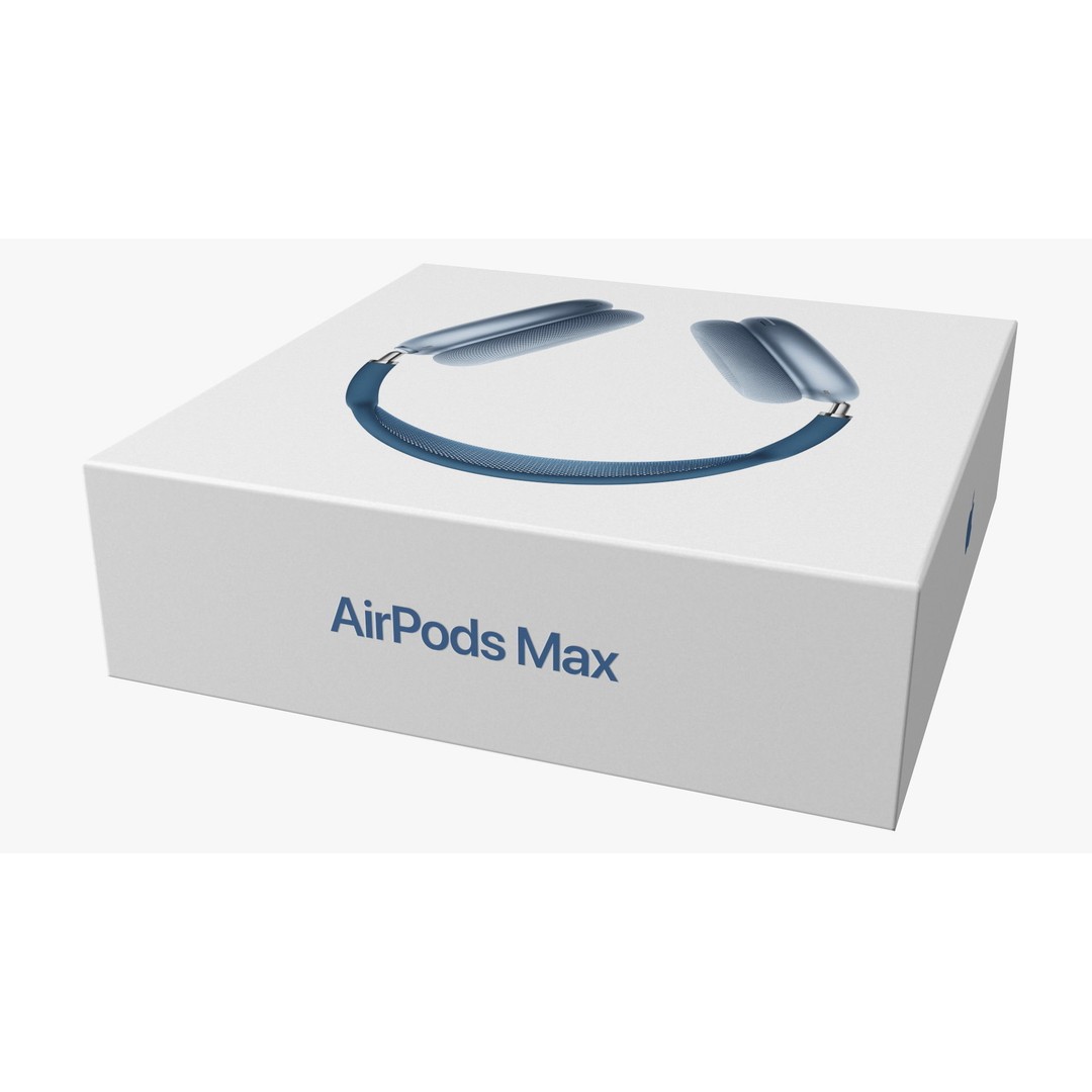 Box AirPods Max 3D Model – High Quality Cardboard Packaging Asset - View 12