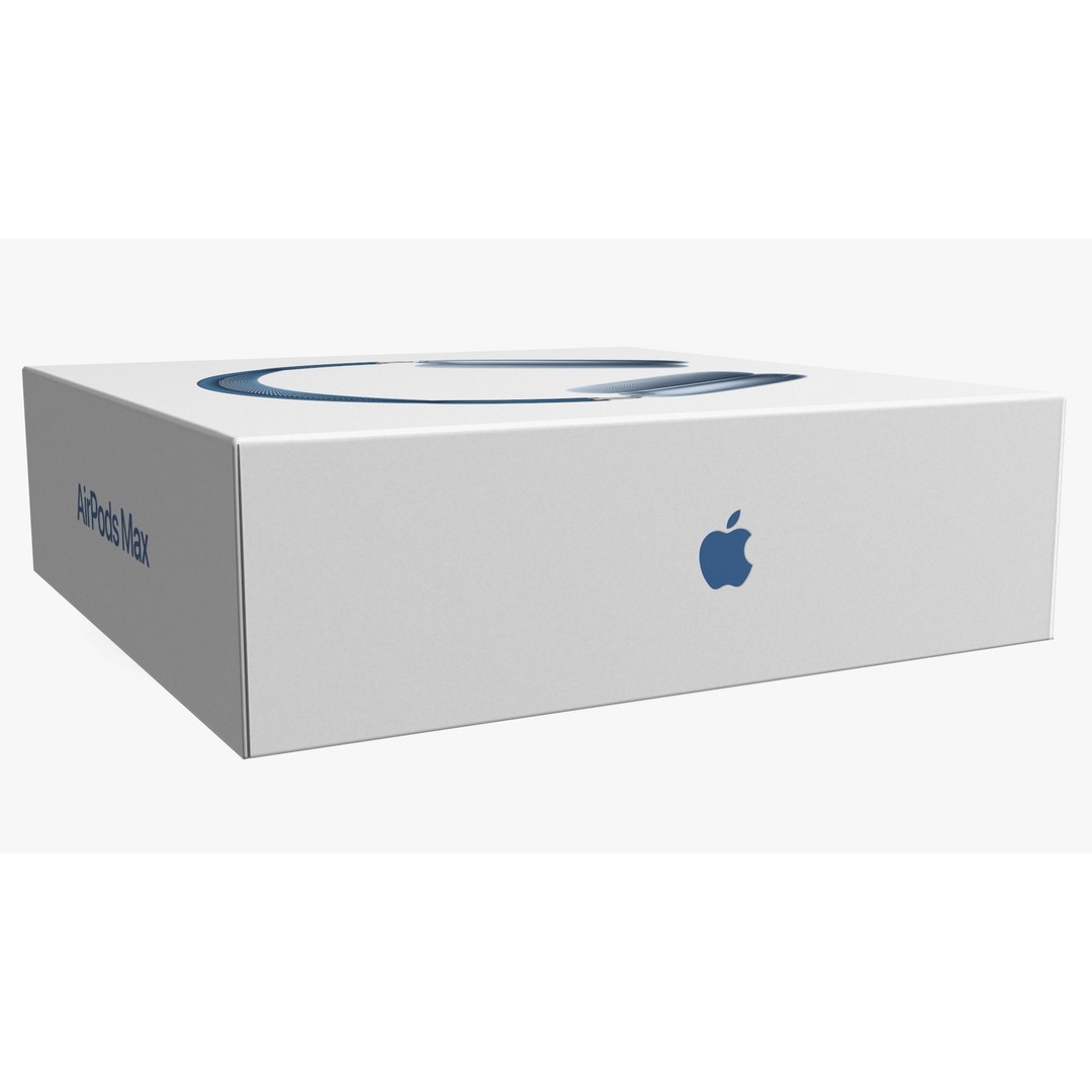 Box AirPods Max 3D Model – High Quality Cardboard Packaging Asset - View 13