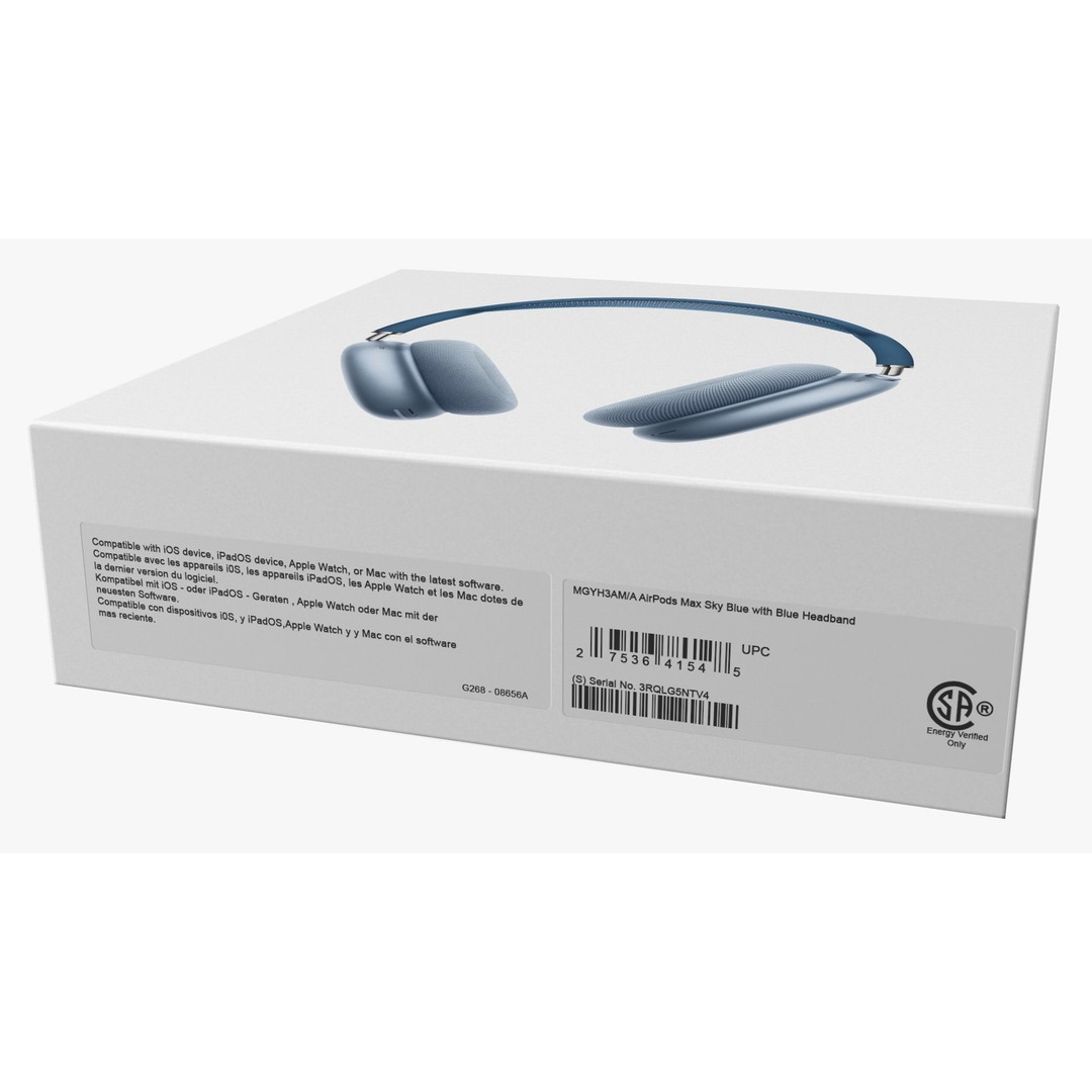 Box AirPods Max 3D Model – High Quality Cardboard Packaging Asset - View 15