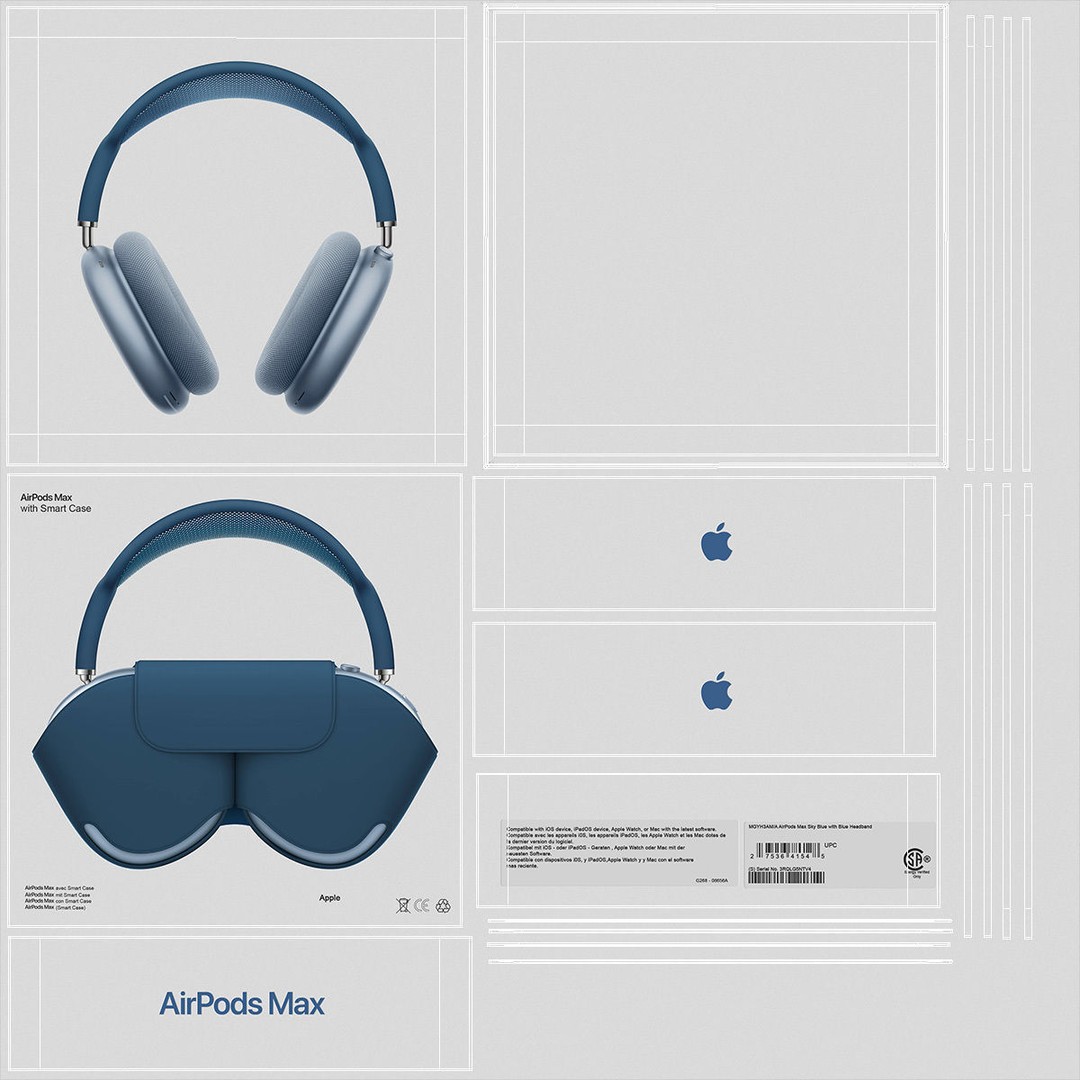 Box AirPods Max 3D Model – High Quality Cardboard Packaging Asset - View 18