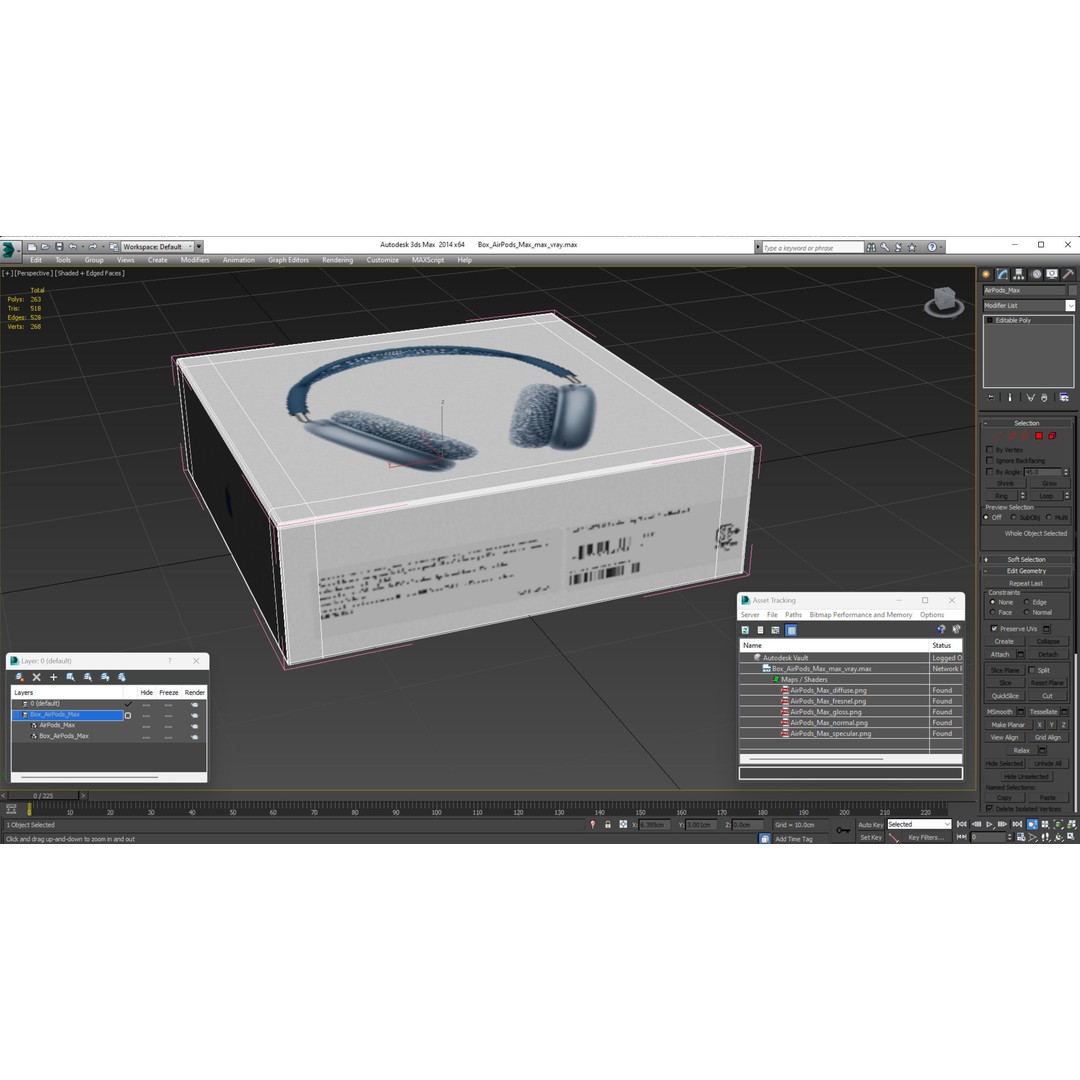 Box AirPods Max 3D Model – High Quality Cardboard Packaging Asset - View 20