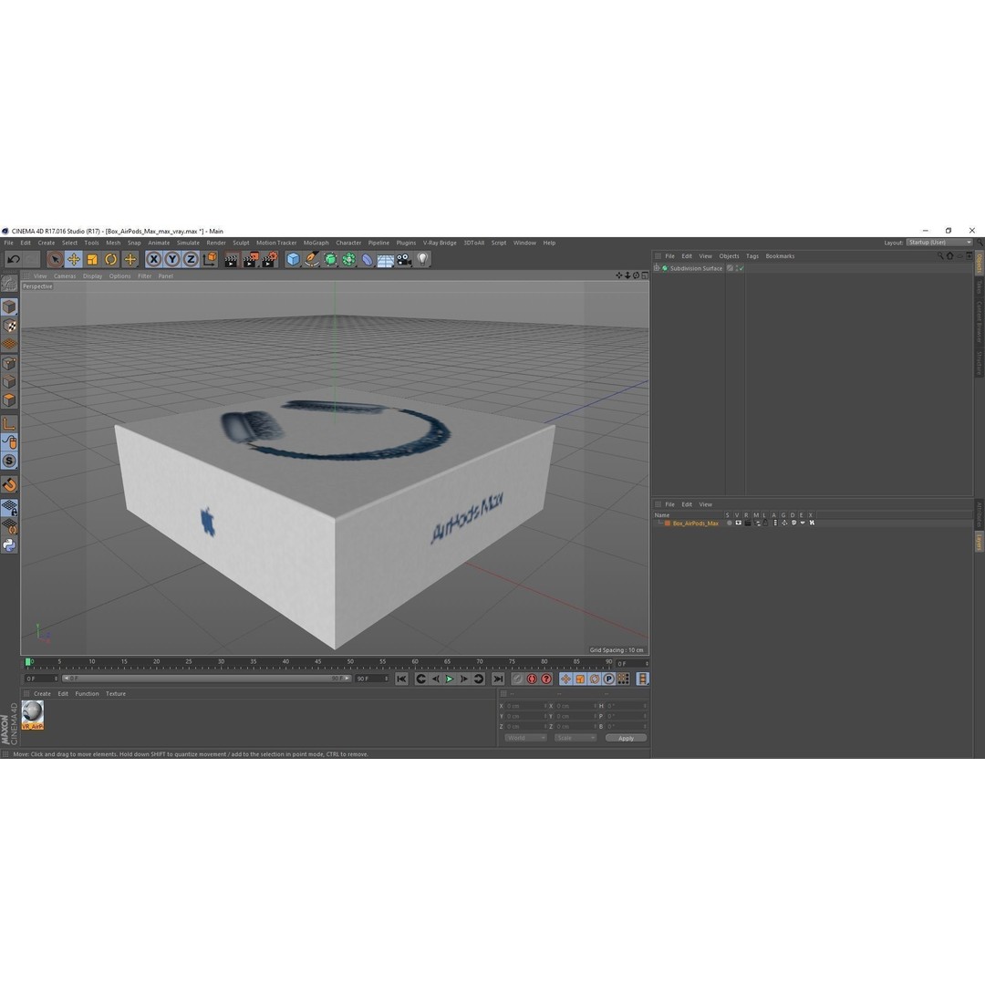 Box AirPods Max 3D Model – High Quality Cardboard Packaging Asset - View 21