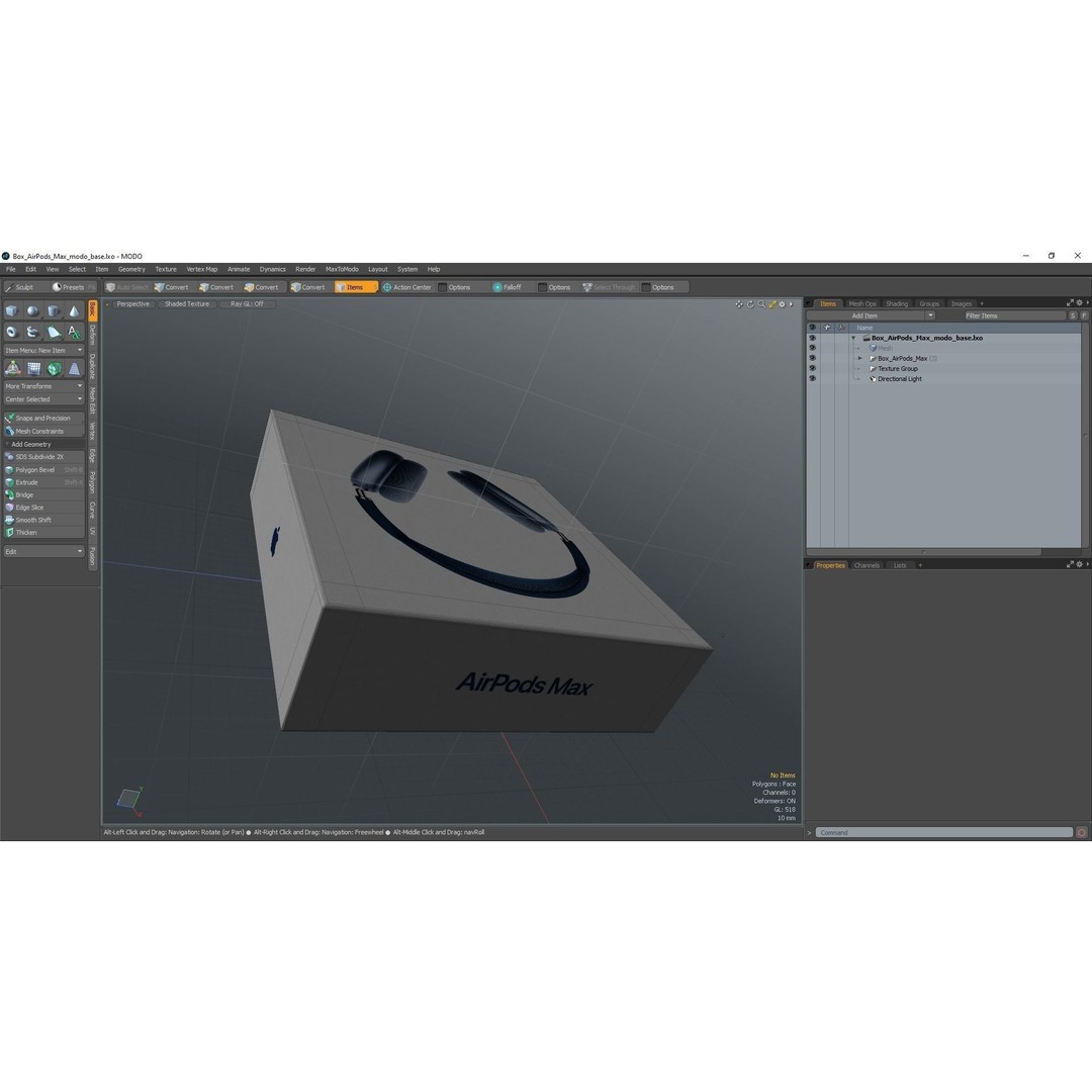 Box AirPods Max 3D Model – High Quality Cardboard Packaging Asset - View 22