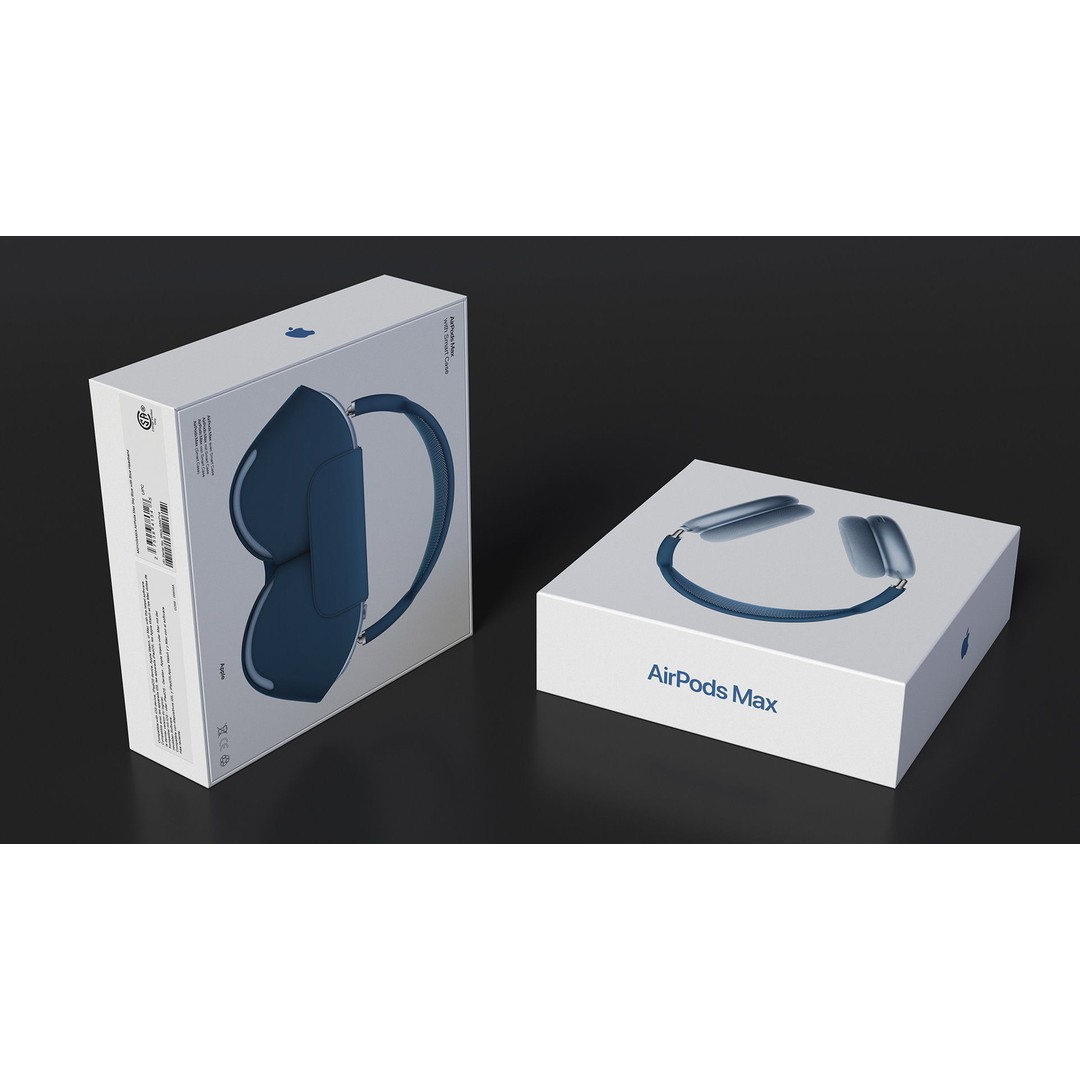 Box AirPods Max 3D Model – High Quality Cardboard Packaging Asset - View 8