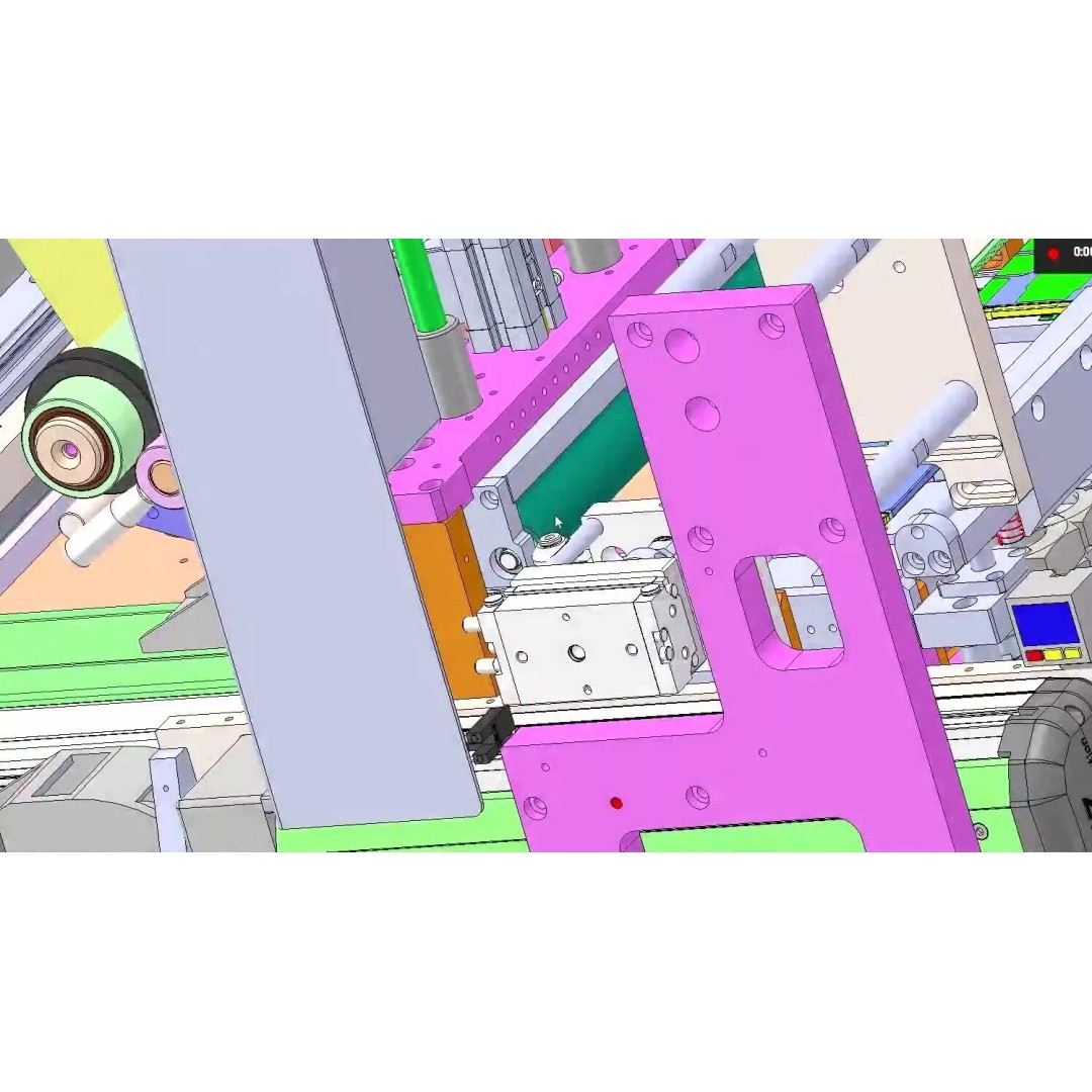 Automatic Easy Tear Tape Gluing Machine 3D Model – Industrial Automation Equipment, FBX - View 10