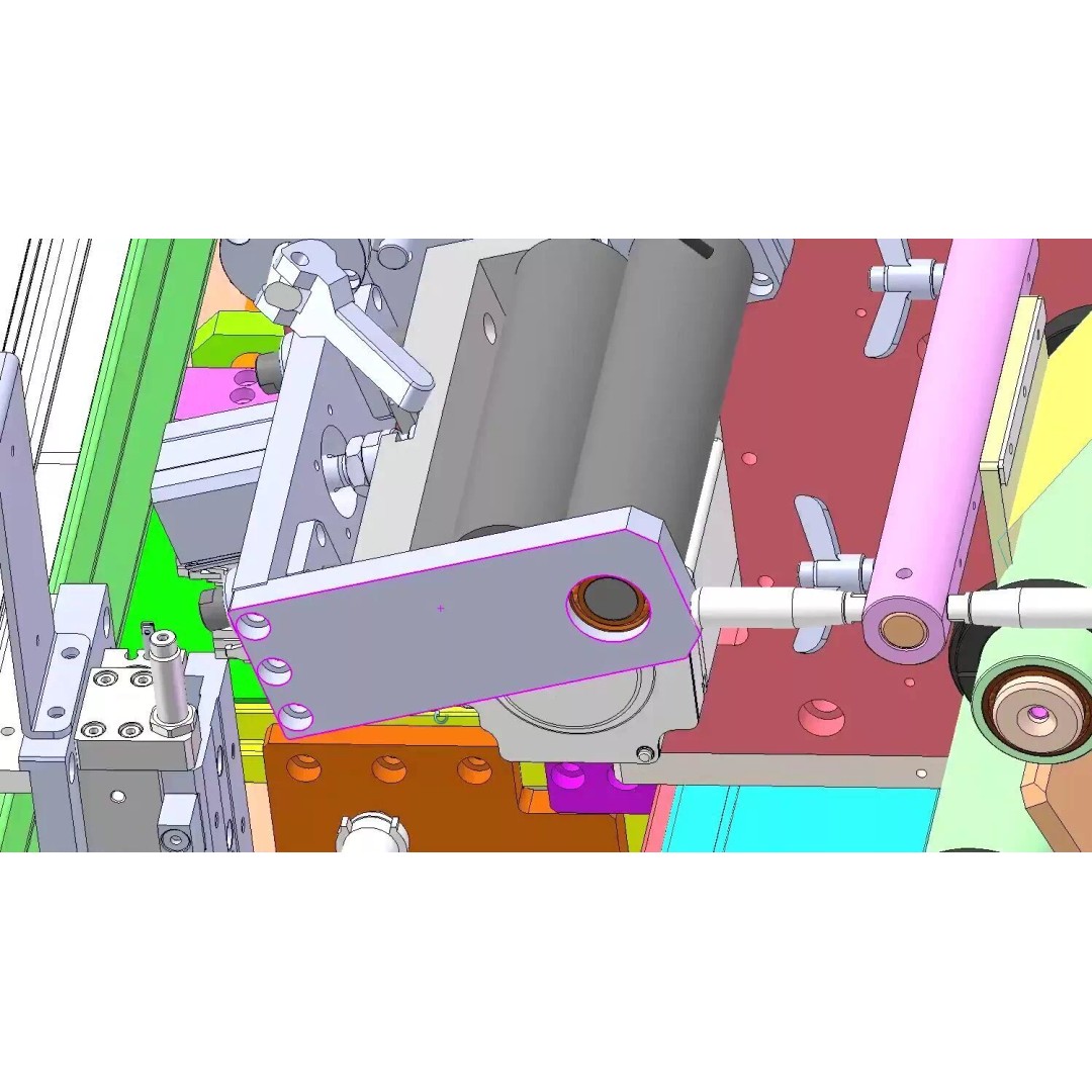 Automatic Easy Tear Tape Gluing Machine 3D Model – Industrial Automation Equipment, FBX - View 17