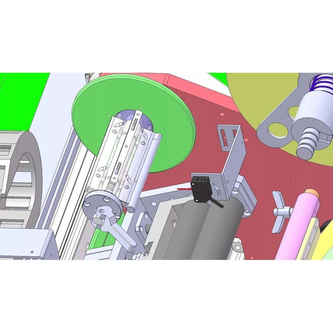 Automatic Easy Tear Tape Gluing Machine 3D Model – Industrial Automation Equipment, FBX - View 19