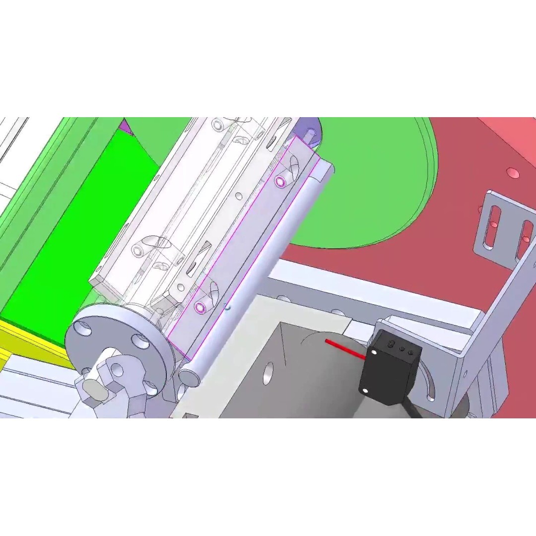 Automatic Easy Tear Tape Gluing Machine 3D Model – Industrial Automation Equipment, FBX - View 20