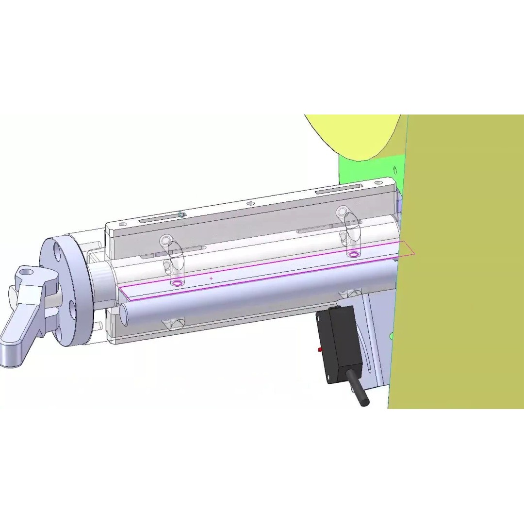 Automatic Easy Tear Tape Gluing Machine 3D Model – Industrial Automation Equipment, FBX - View 21