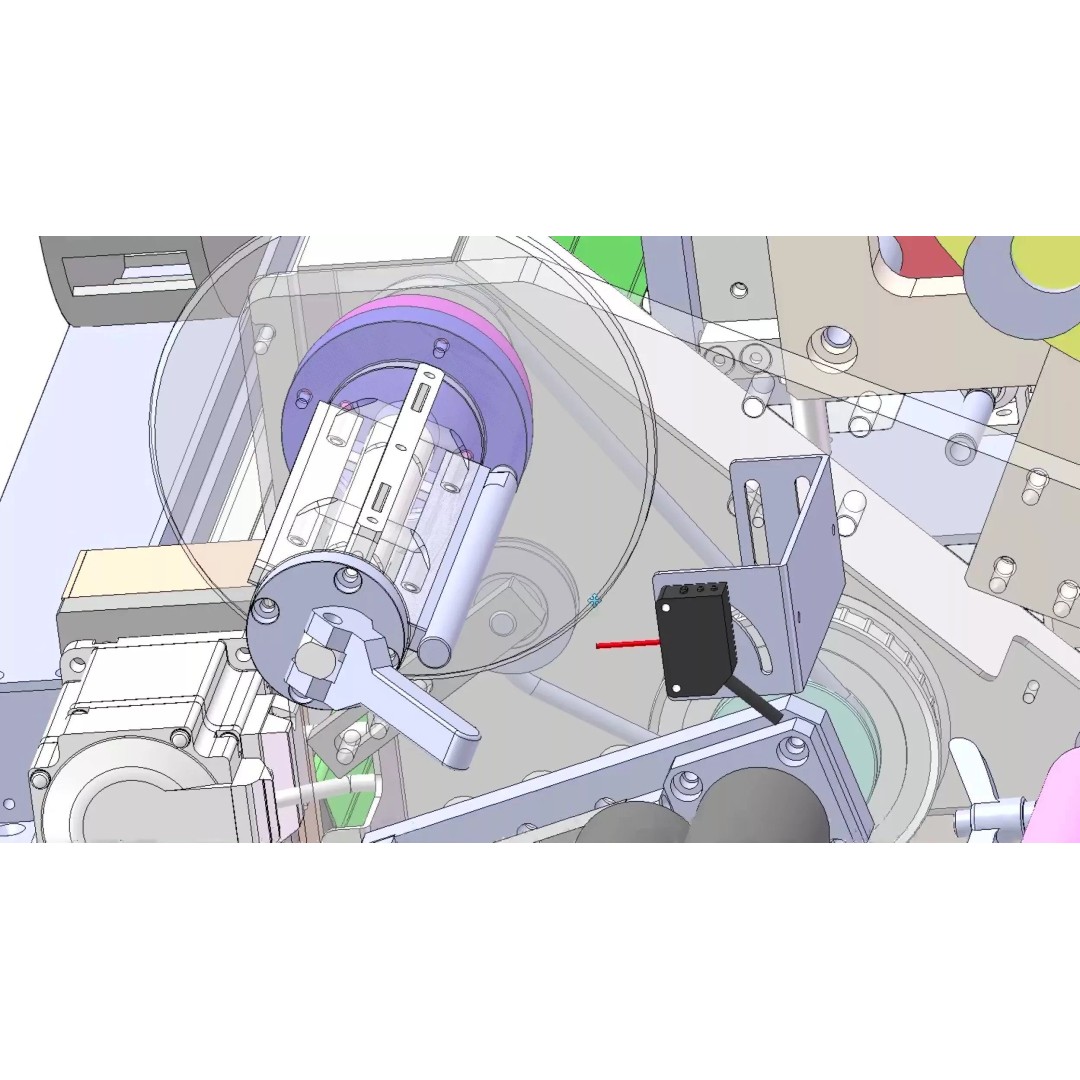 Automatic Easy Tear Tape Gluing Machine 3D Model – Industrial Automation Equipment, FBX - View 23