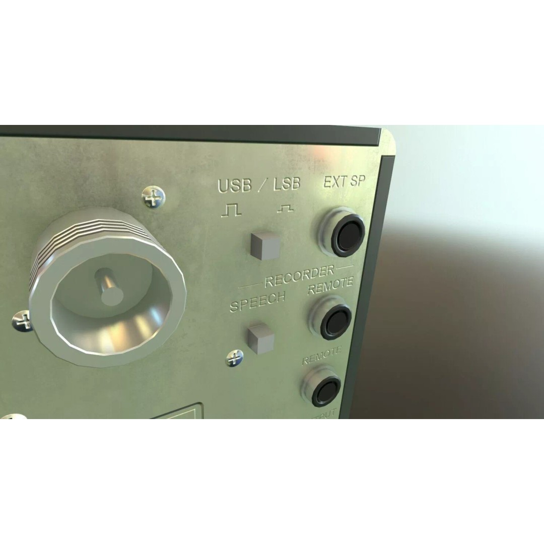Icom R7000 Receiver 3D Model – Low Poly Game Ready, FBX - View 10